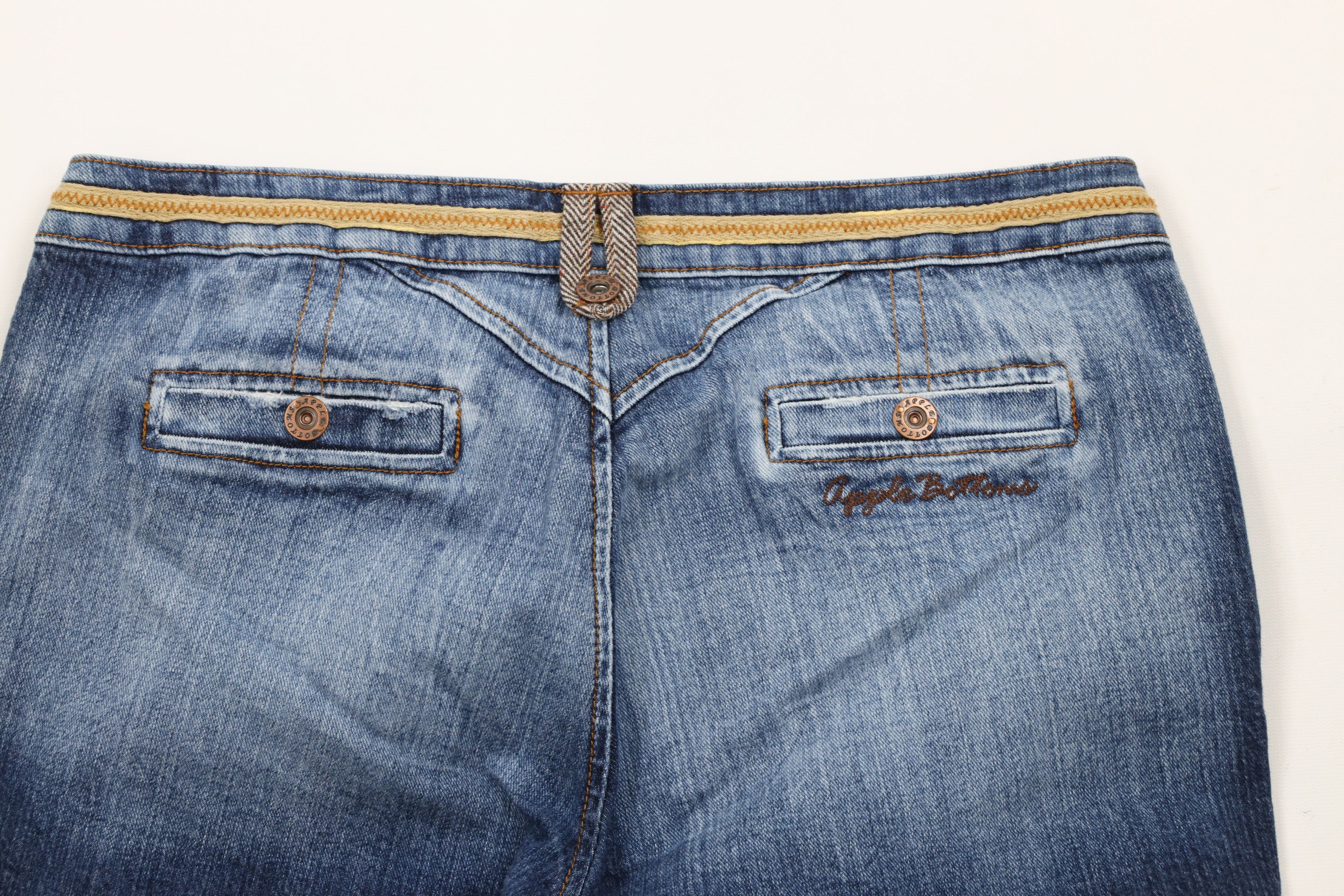 Vintage Vintage Y2K Apple Bottoms Jeans Out Denim Capris Jeans Blue Size 32" / US 10 / IT 46 - 8 Thumbnail