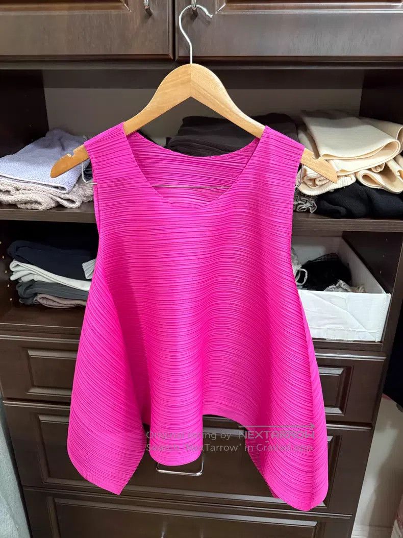 Issey Miyake Issey Miyake Pink Vest Size L / US 10 / IT 46 - 1 Thumbnail