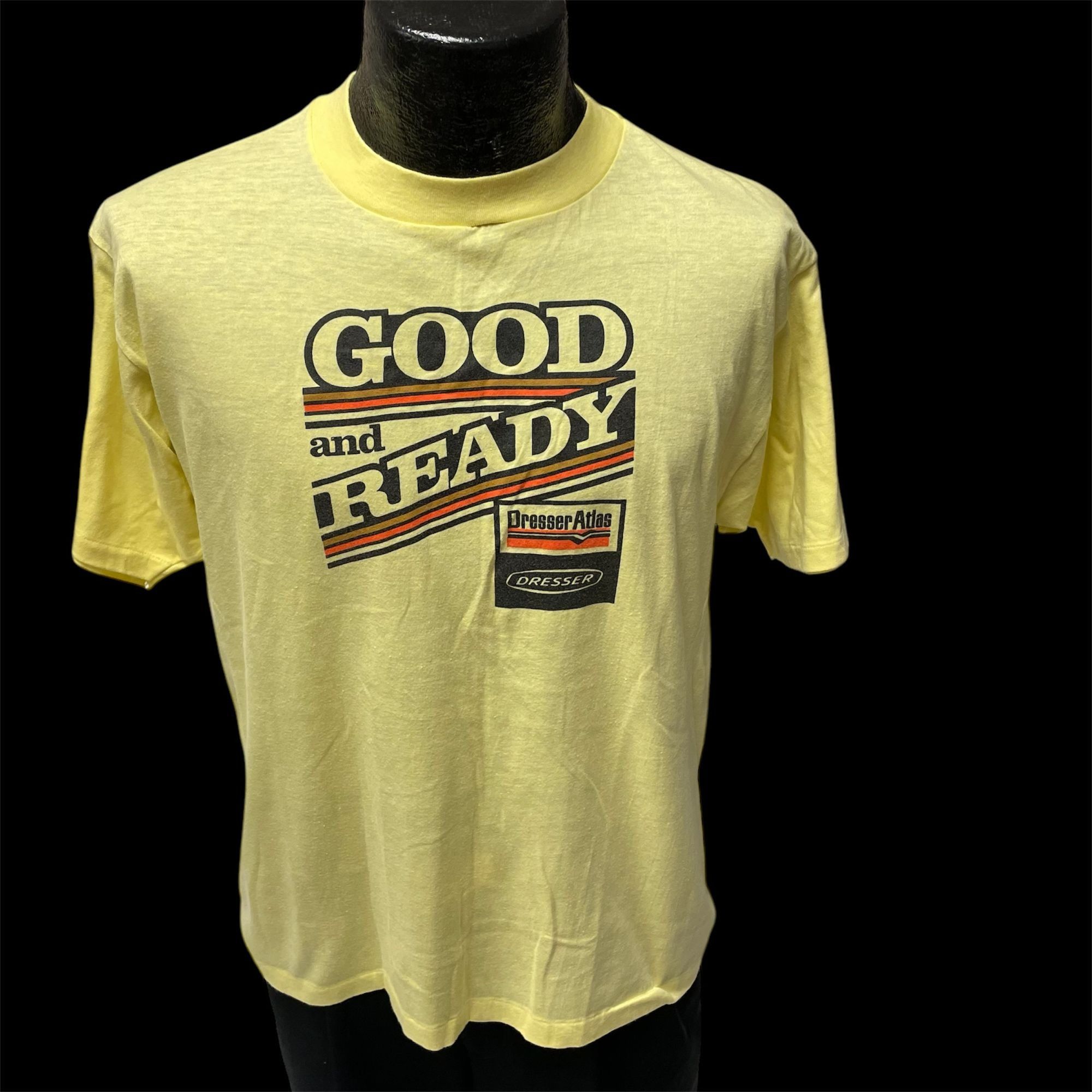 Hanes Vtg Hanes GOOD & READY Dresser Atlas MECHANIC OIL T Shirt Size US XL / EU 56 / 4 - 2 Thumbnail