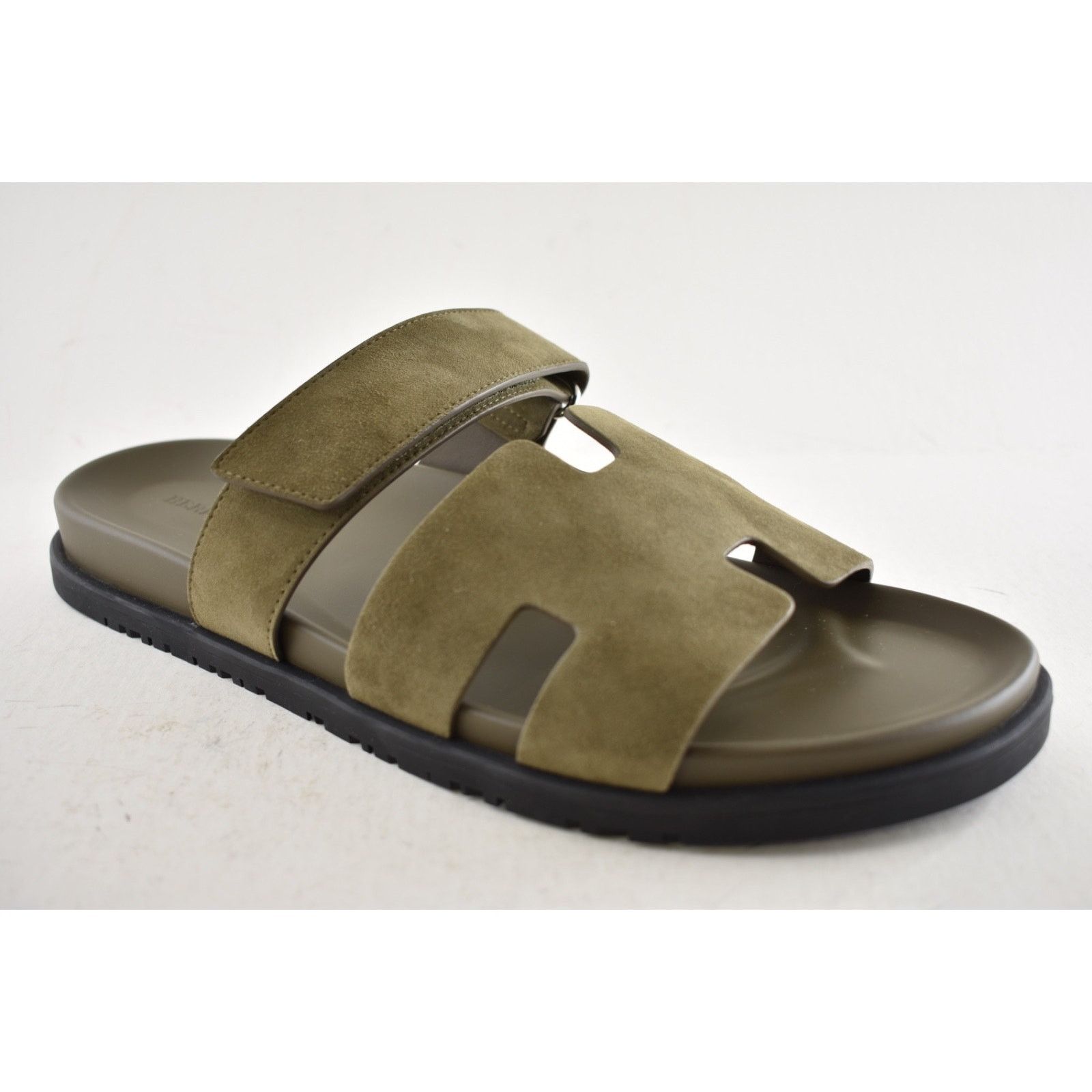 Hermes Hermes Chypre Sandal Mens Vert Toundra Suede Flat 46 13 Size US 13 / EU 46 - 6 Thumbnail