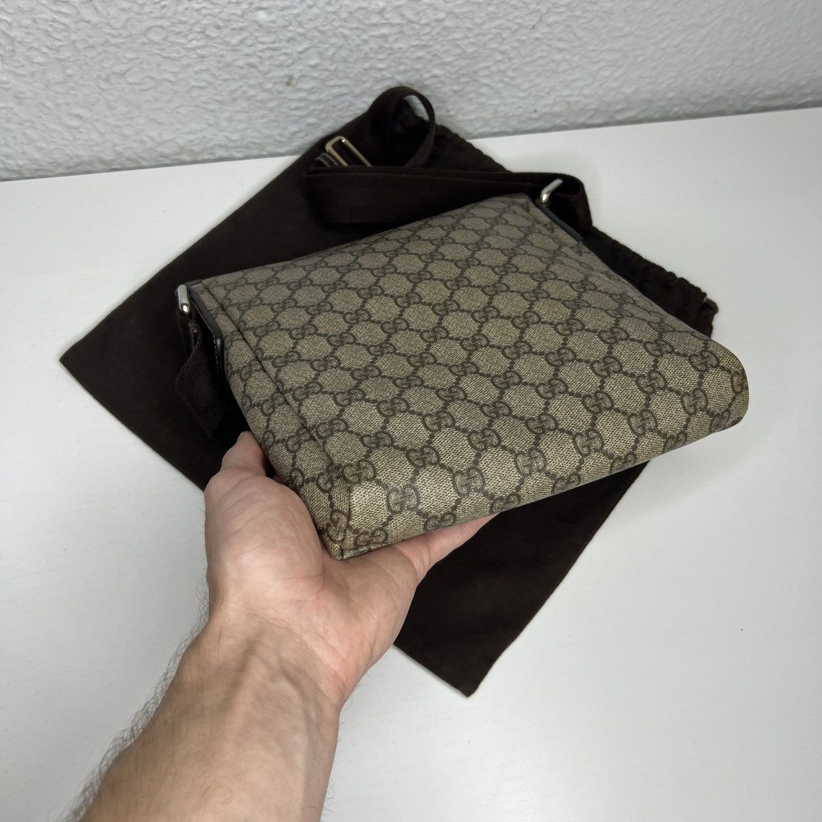 Gucci Gucci Messenger Bag Monogram GG Crossbody Shoulder Satchel Size ONE SIZE - 4 Thumbnail