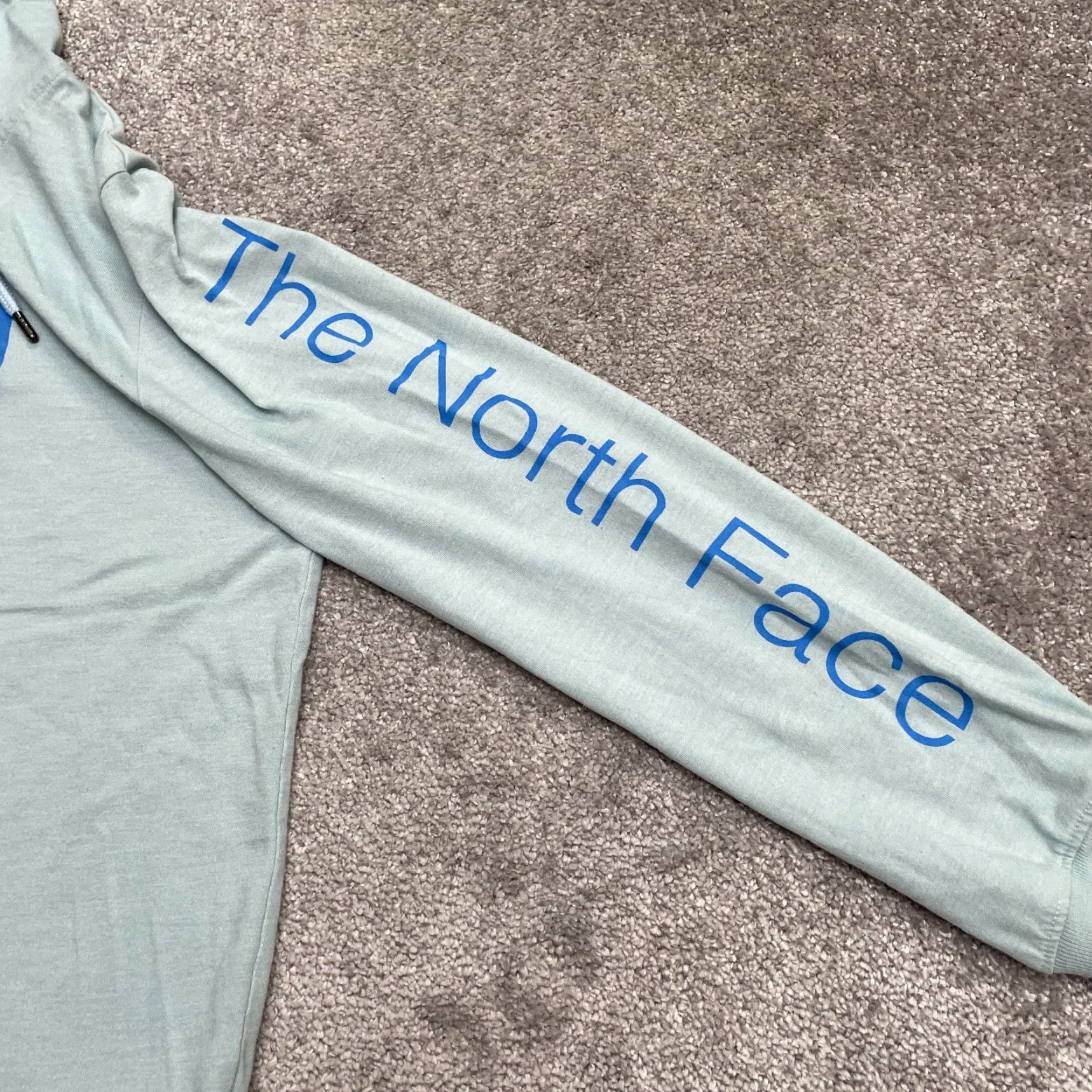 The North Face The North Face Pullover Hoodie Sweatshirt Women M Green Logo Lightweight Shorter Puffer? Size M / US 6-8 / IT 42-44 - 4 Thumbnail