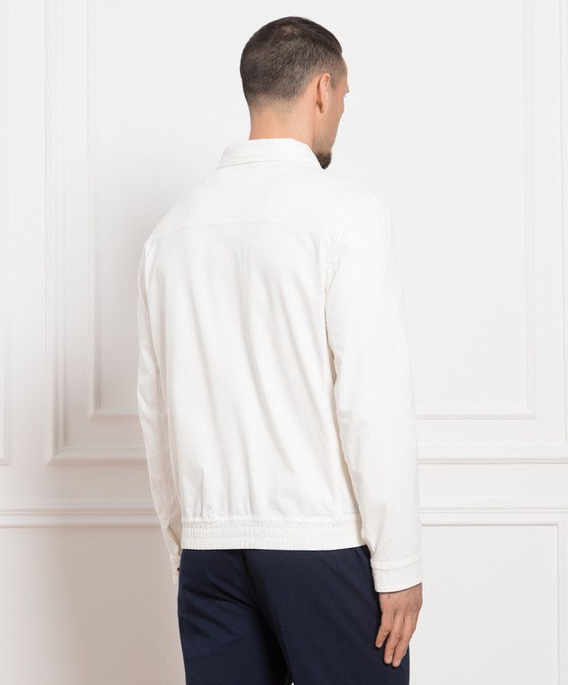 Brunello Cucinelli o1w1db10924 Long Jacket in White Size US XS / EU 42 / 0 - 3 Thumbnail