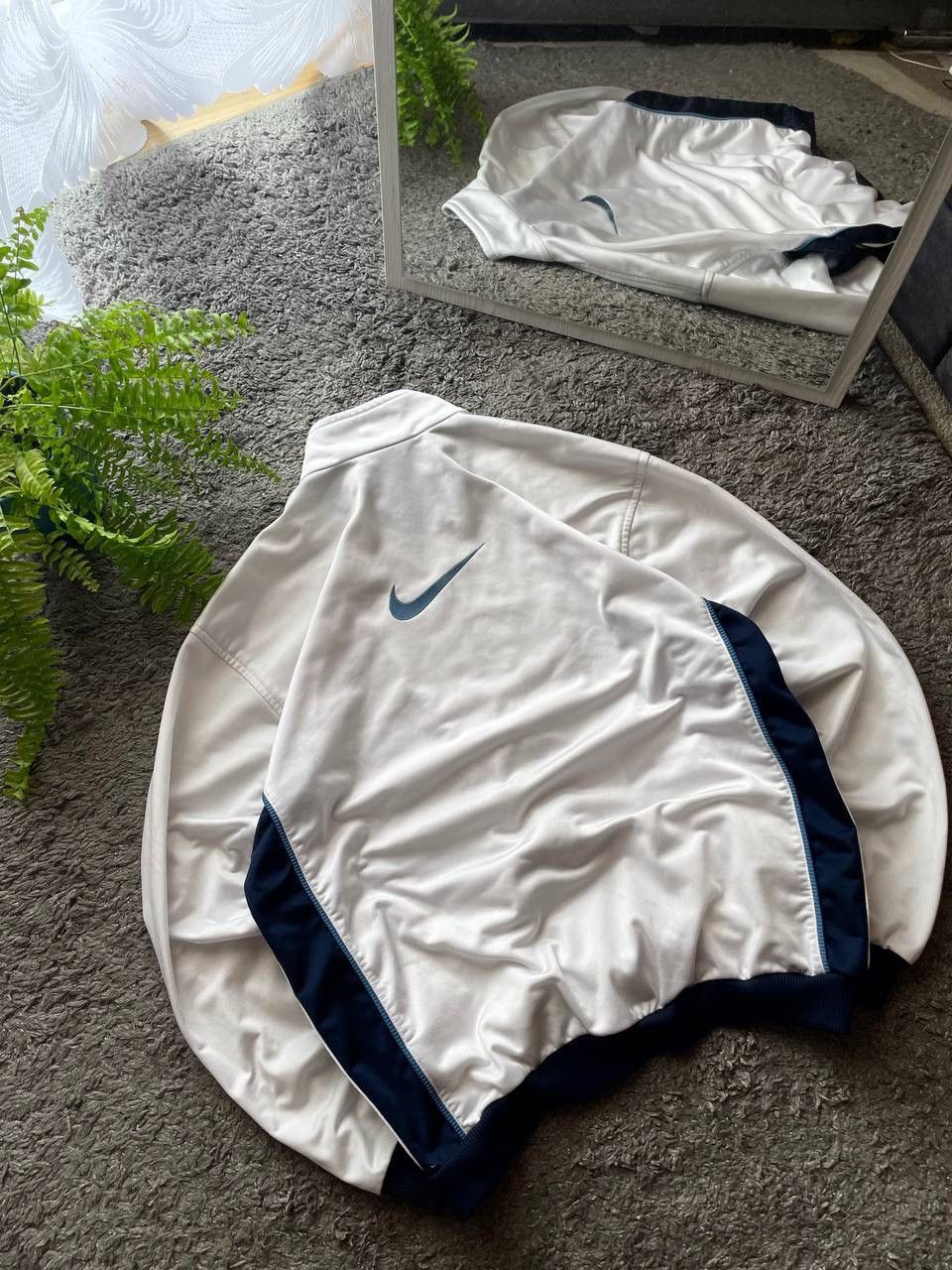 Nike × Vintage 90s Nike Vintage Zip-Hoodie Streetwear Swoosh Logo Rare Size US M / EU 48-50 / 2 - 2 Thumbnail