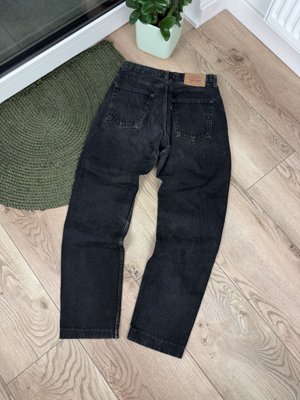 Levi's × Vintage 1990’s Vintage Levi’s 536 Charcoal Grey Denim Jeans 32X32 Size US 32 / EU 48 - 8 Thumbnail