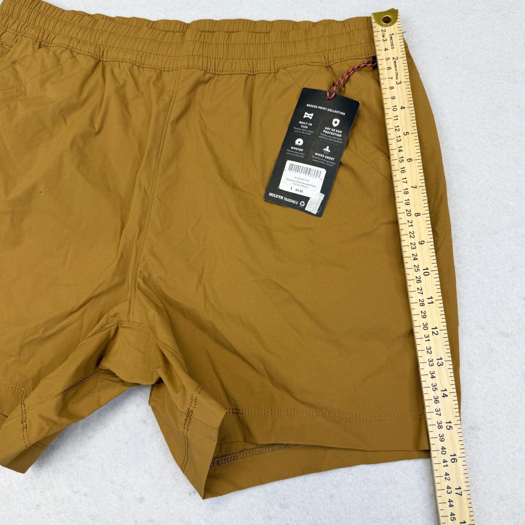 Duluth Trading Company Duluth Trading AKHG Shorts Womens 12 Brown Access Point Pull-On Utility Hiking Size 34" / US 12 / IT 48 - 5 Thumbnail