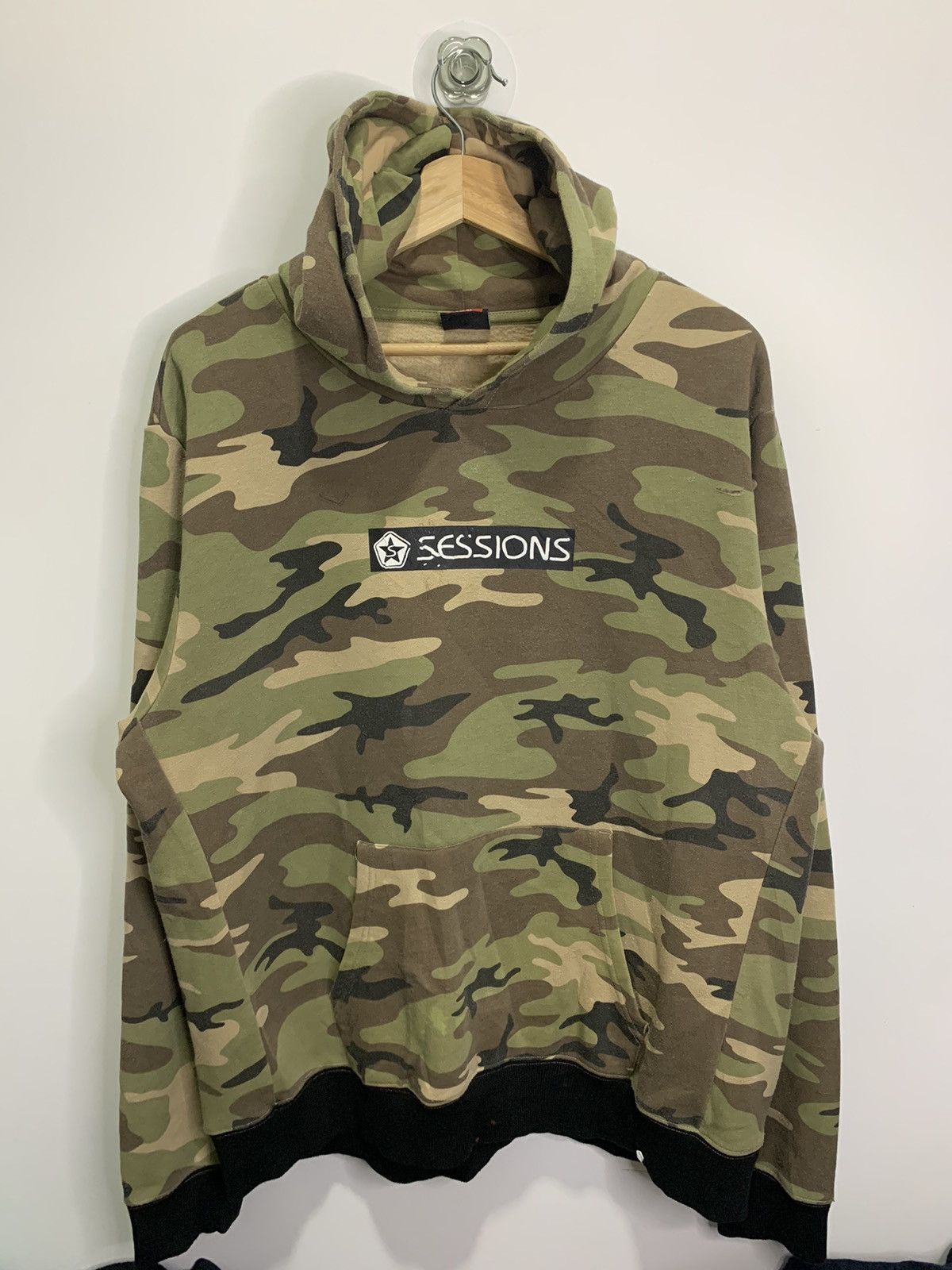 image of Streetwear Sessions Camo Hoodie, Men's (Size XL)