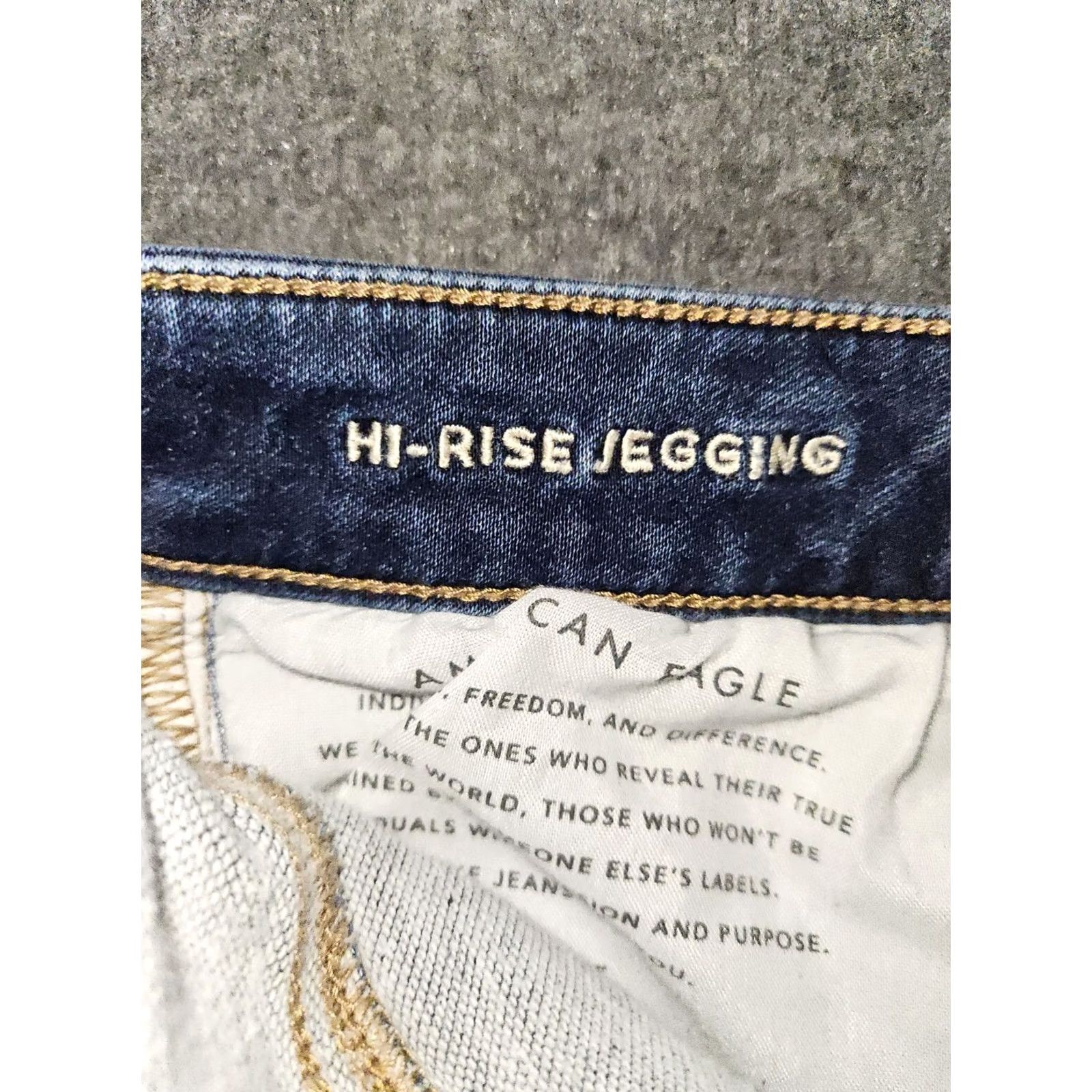 American Eagle Outfitters American Eagle High Rise Jeans Womens 6 Regular Distressed Stretch Preppy Size 28" / US 6 / IT 42 - 3 Thumbnail