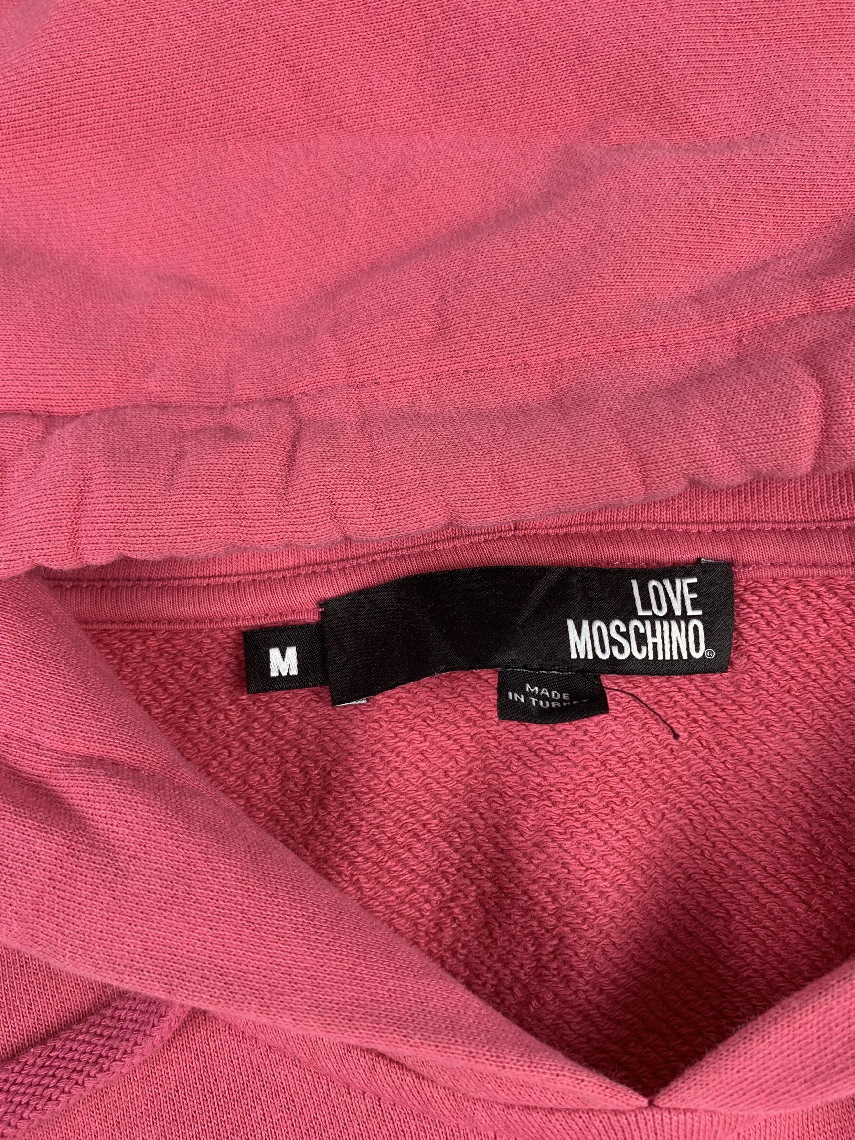 Love Moschino Love Moschino Pink Dressy Oversize Hoodie (M) Size M / US 6-8 / IT 42-44 - 6 Thumbnail