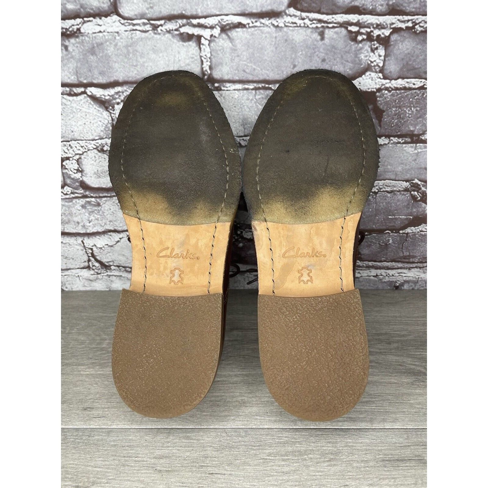 Clarks Clarks Brown Leather Oxfords Lace Up Gum Soles Shoes Men Sz Size US 9.5 / EU 42-43 - 10 Thumbnail