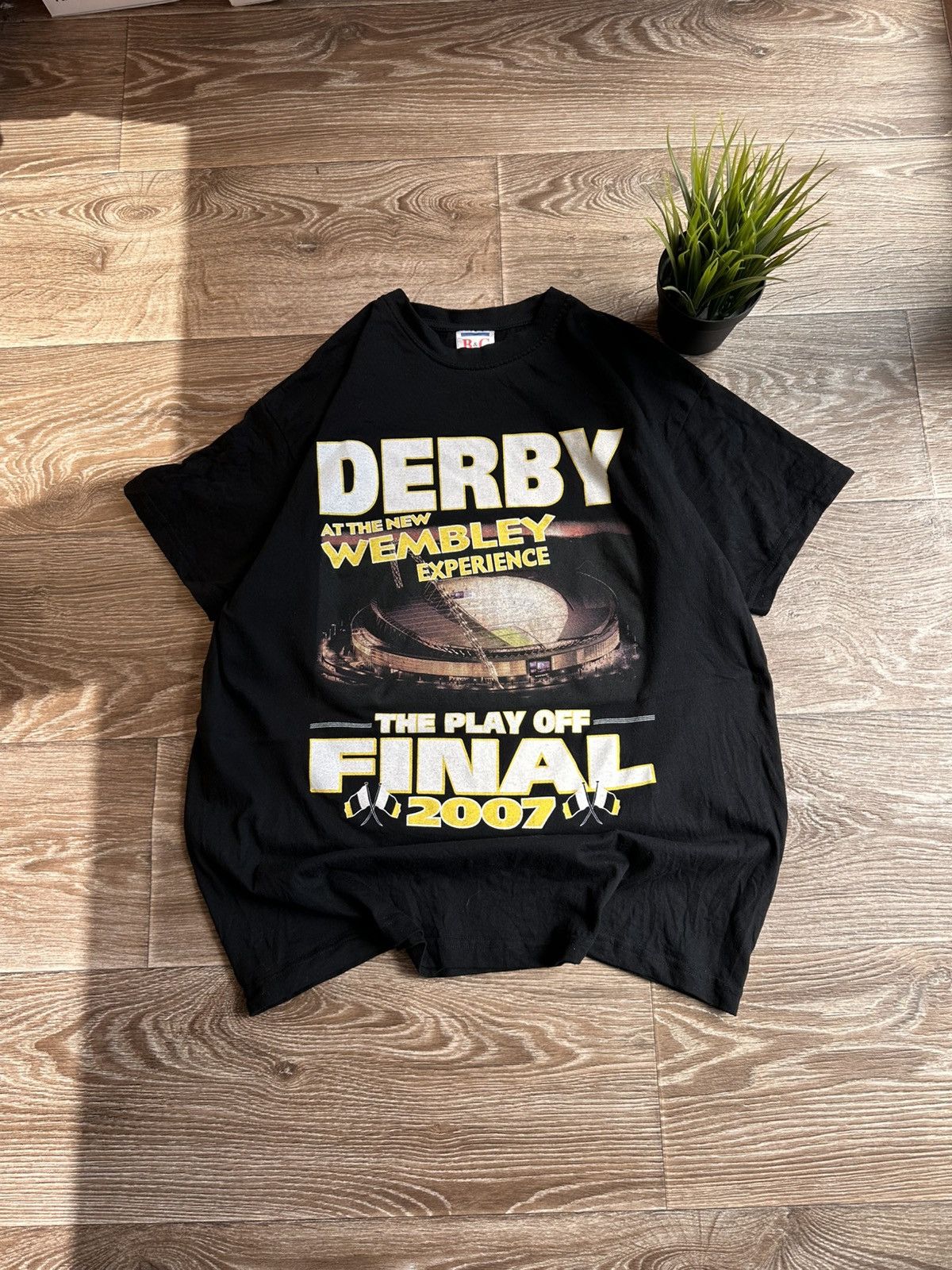 Vintage 🔥 Derby County FC 2007 Championship Play Off T Shirt Wembley Size US L / EU 52-54 / 3 - 1 Thumbnail