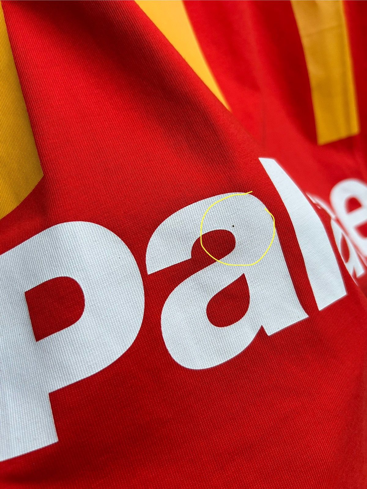 Palace Palace McDonald’s Logo Tee In Size M Red Size US M / EU 48-50 / 2 - 13 Thumbnail