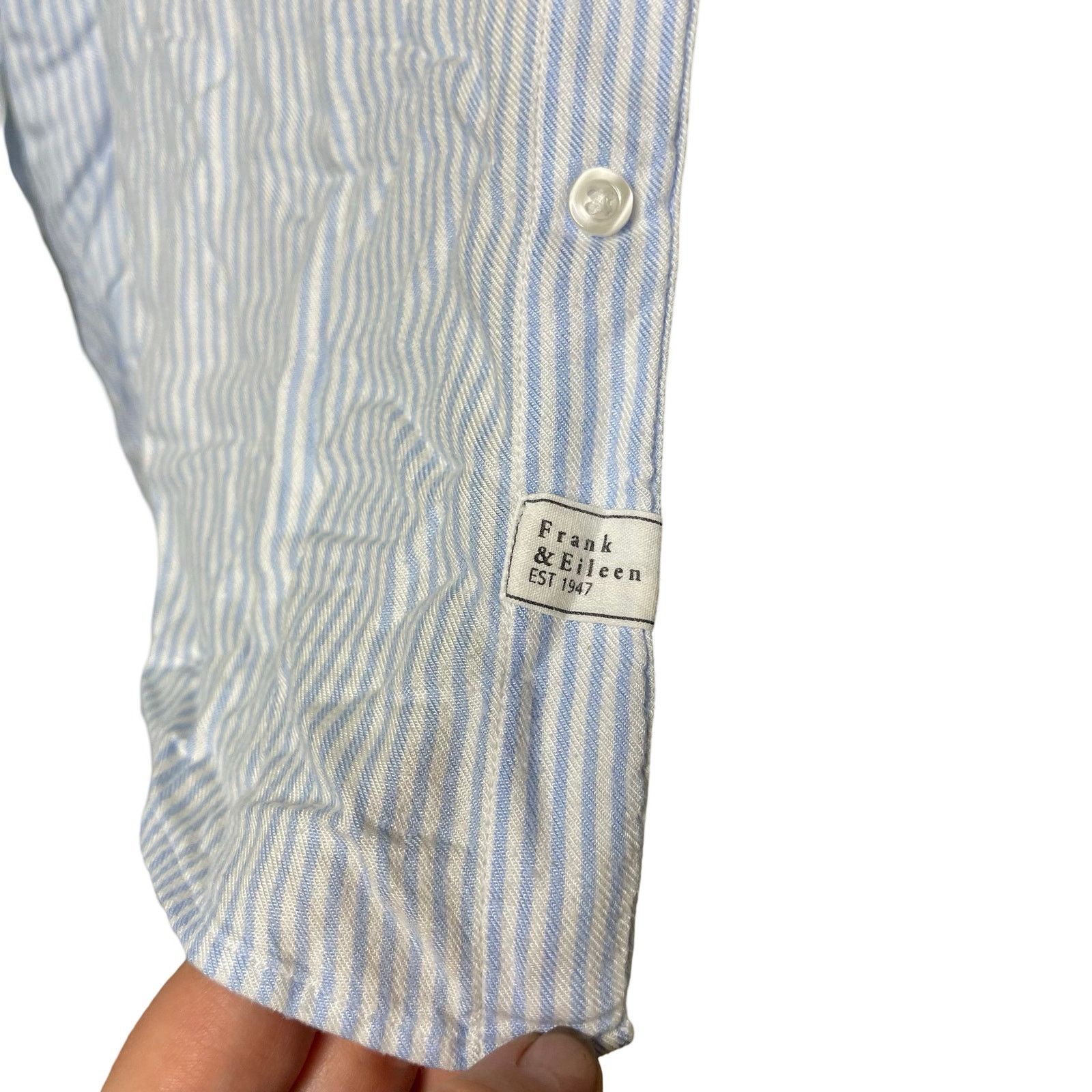 Frank & Eileen Frank & Eileen Eileen Blue Stripe Lightweight Shirt sz XXS Size XXS / US 00 / IT 34 - 3 Thumbnail