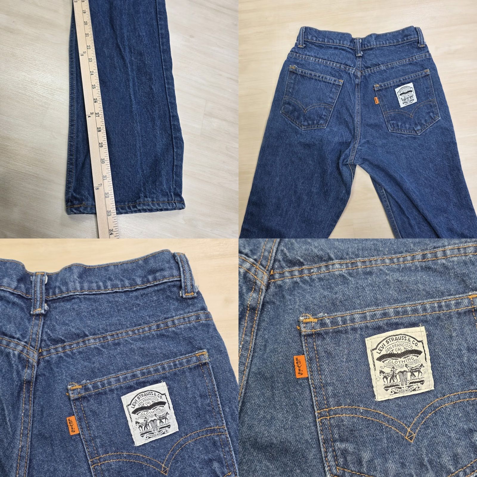 Levi's VINTAGE Levi's Orange Tab High Waist Straight Jeans Women 80s 26 x 33 Size 11 Regular Denim Dark Pockets Zip Inseam 33 Mens Womens Boys Girls Size 32" / US 10 / IT 46 - 8 Thumbnail