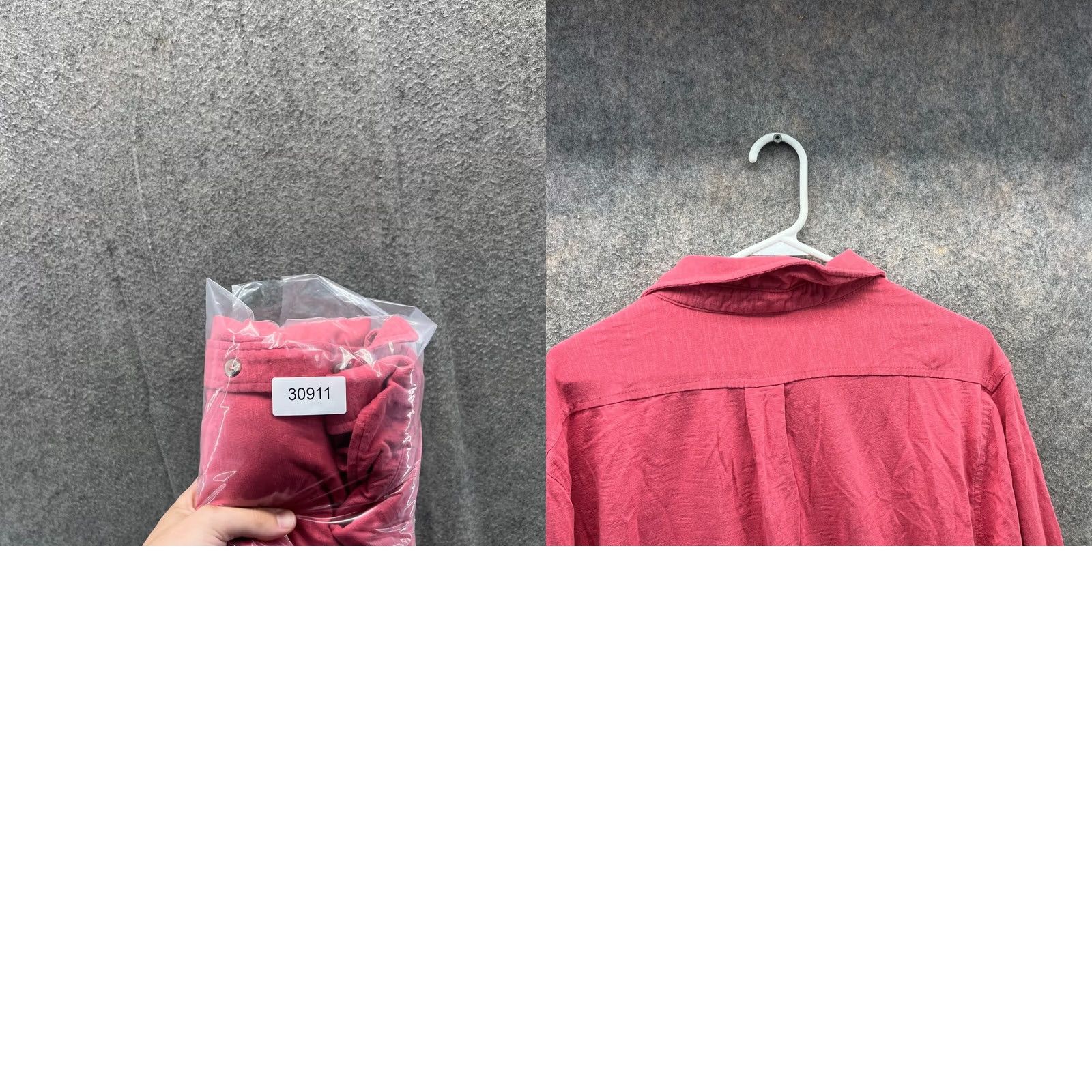 J.Crew J Crew Shirt Mens Large Coral Pink Button Down Preppy Dress Classic Fit Cotton - Vintage Size 42R - 9 Thumbnail