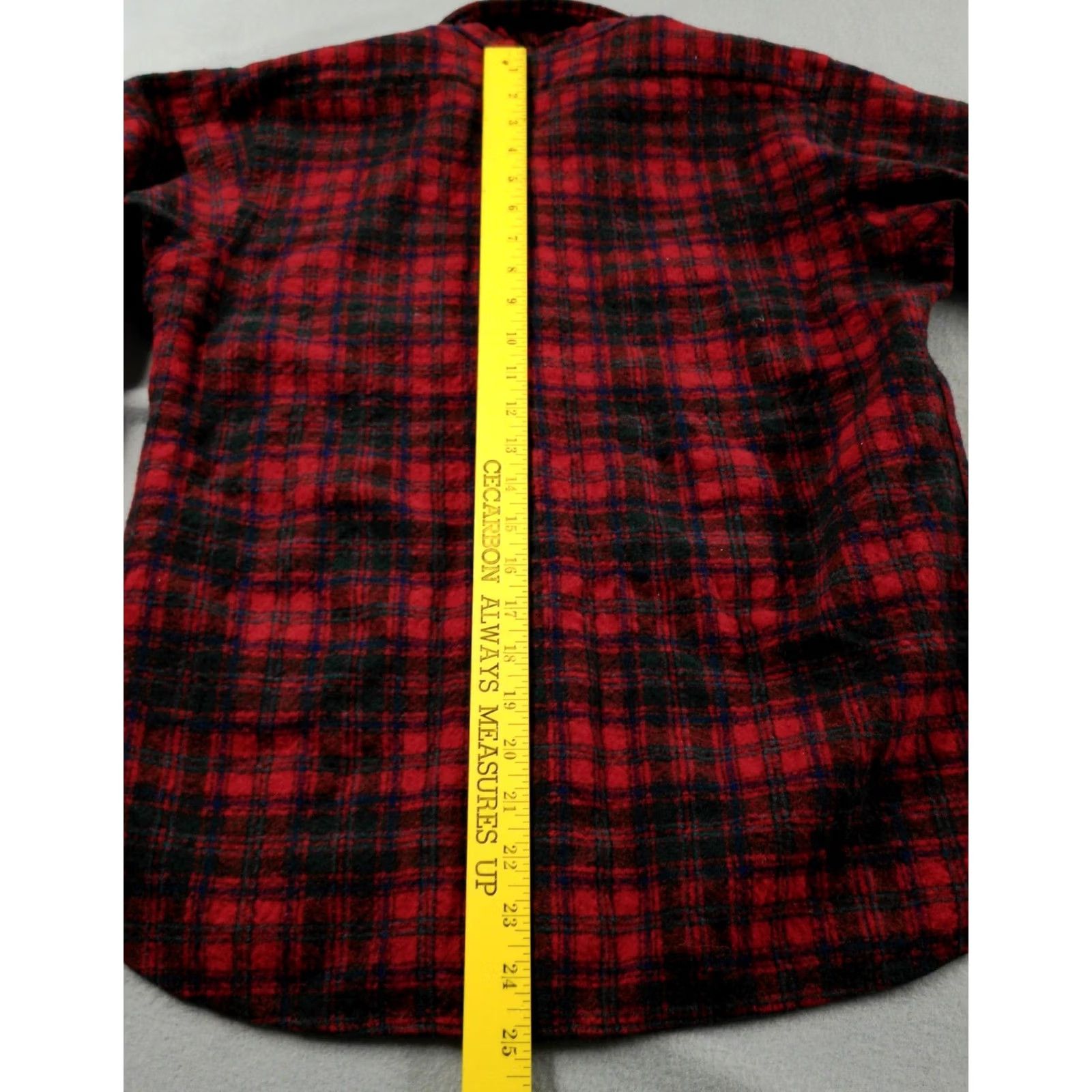 Pendleton VINTAGE Pendleton Jacket Mens Large Red Plaid Wool Lined Flannel Made USA 70s Size US L / EU 52-54 / 3 - 6 Thumbnail