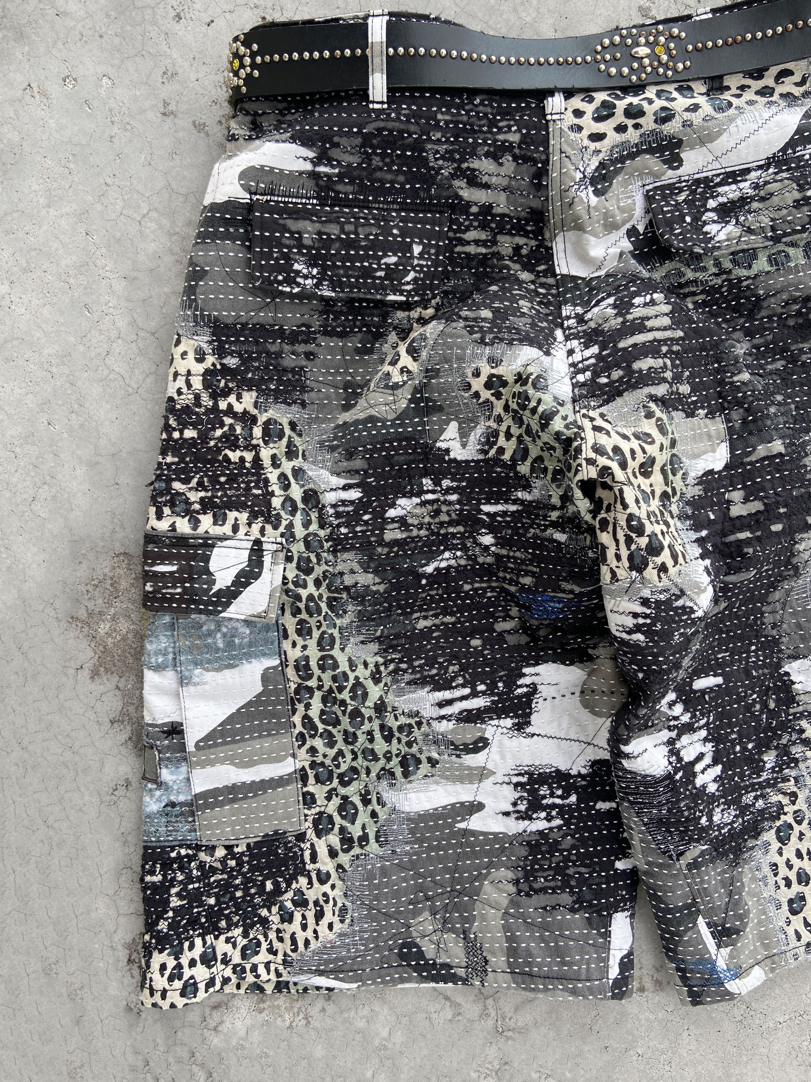Japanese Brand 1/1 Boro Leopard Camo shorts baggy Size US 34 / EU 50 - 16 Thumbnail