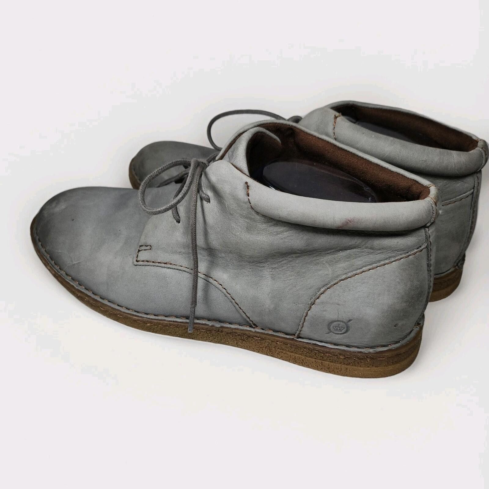 Born BØRN Sampson Men’s 11 Chukka Boots Ankle Nubuck Grey Lace-Up Size US 11 / EU 44 - 1 Thumbnail
