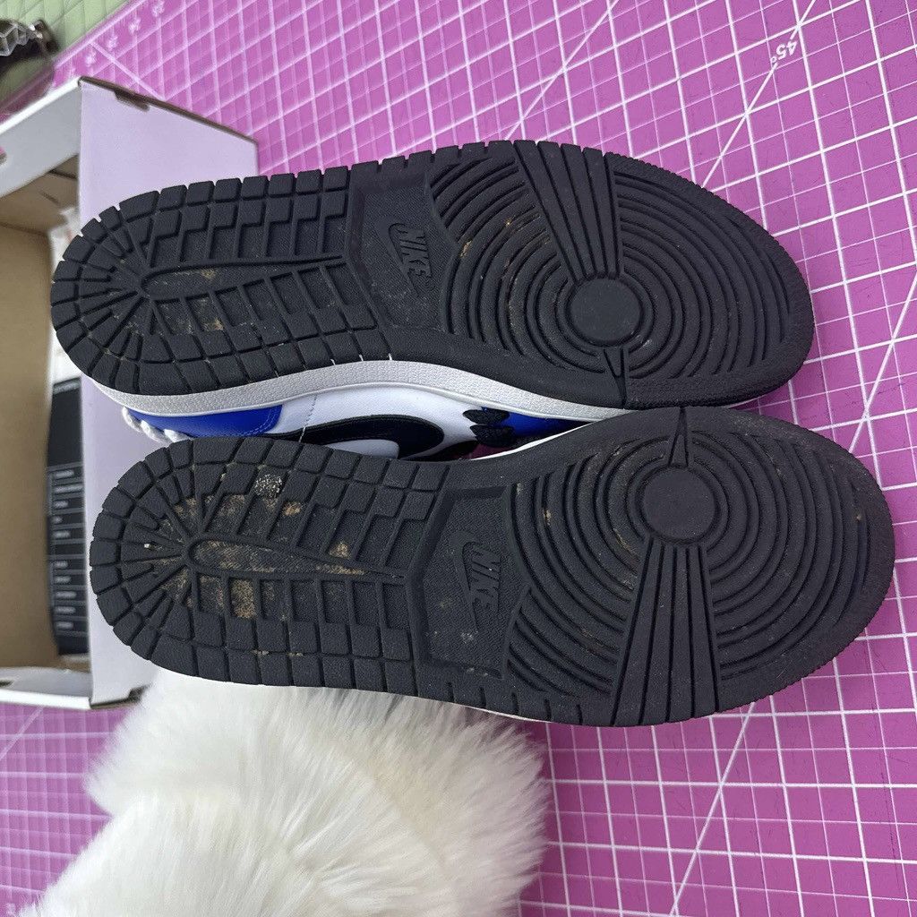 Jordan Brand Air Jordan 1 Mid Womens 7.5 Sisterhood Black Blue White Size US 7.5 / IT 37.5 - 5 Thumbnail