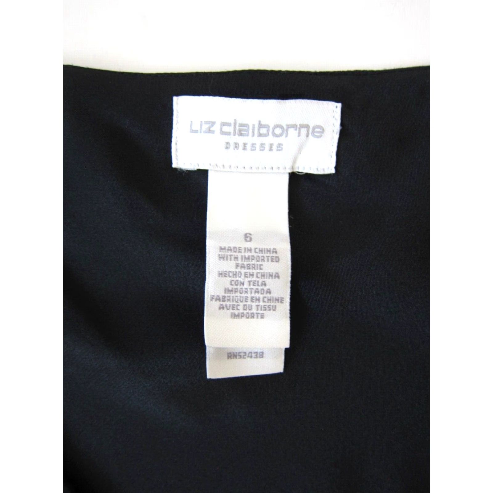 Liz Claiborne VINTAGE Liz Claiborne Black Satin Beaded Sleeveless Sheath Tank Party Cocktail Dress 6 Size M / US 6-8 / IT 42-44 - 4 Thumbnail