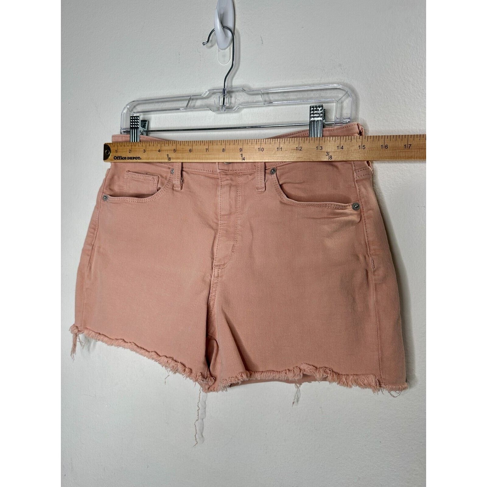 Other Universal Thread Peach High Rise Cut Off Raw Hem Shorts Size 29" - 11 Thumbnail