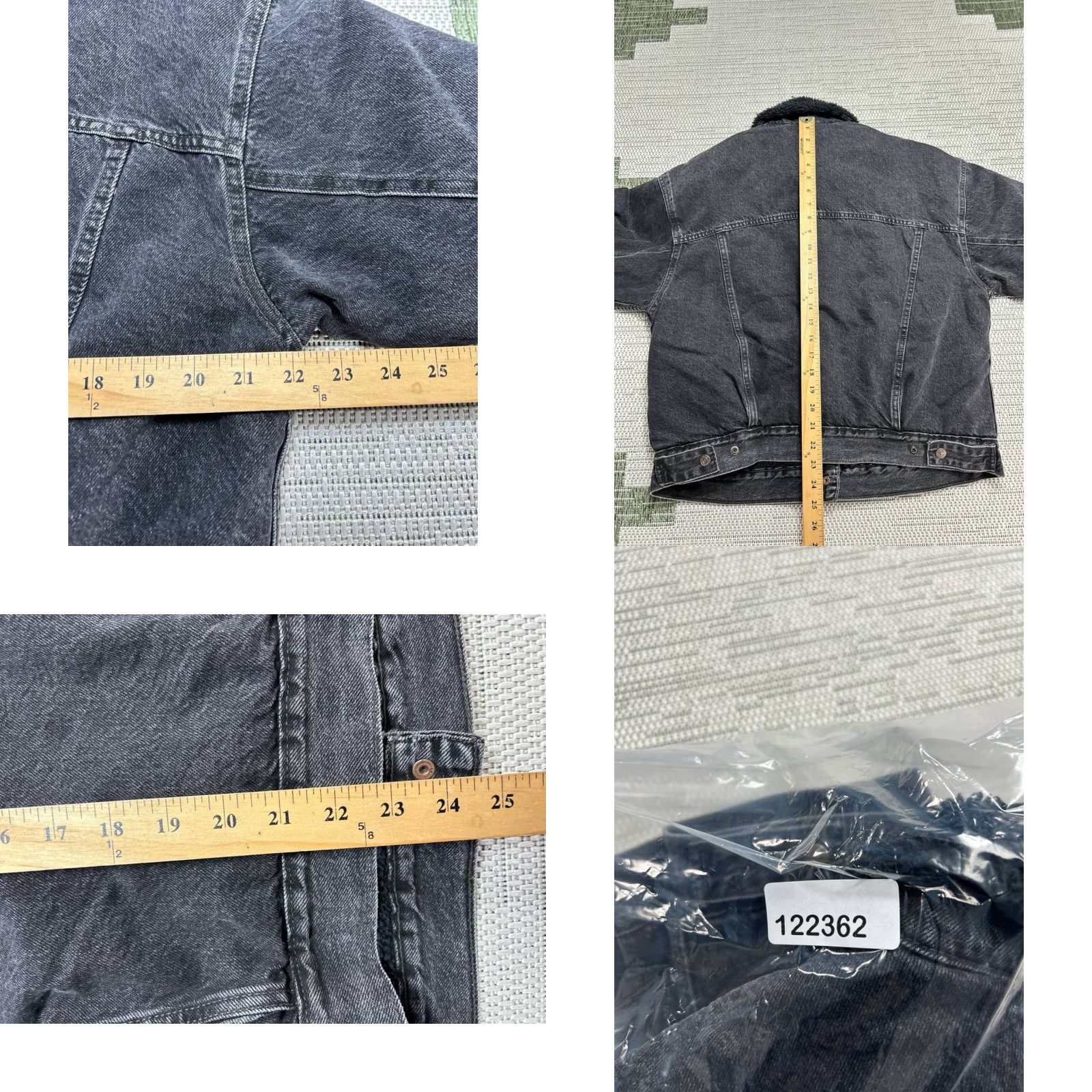 Levi's Levi's Trucker Jacket Denim Gray Medium Womens Lined Wind-Resistant Relaxed Fit 90s Classic Outdoor Jacket Size M / US 6-8 / IT 42-44 - 8 Thumbnail