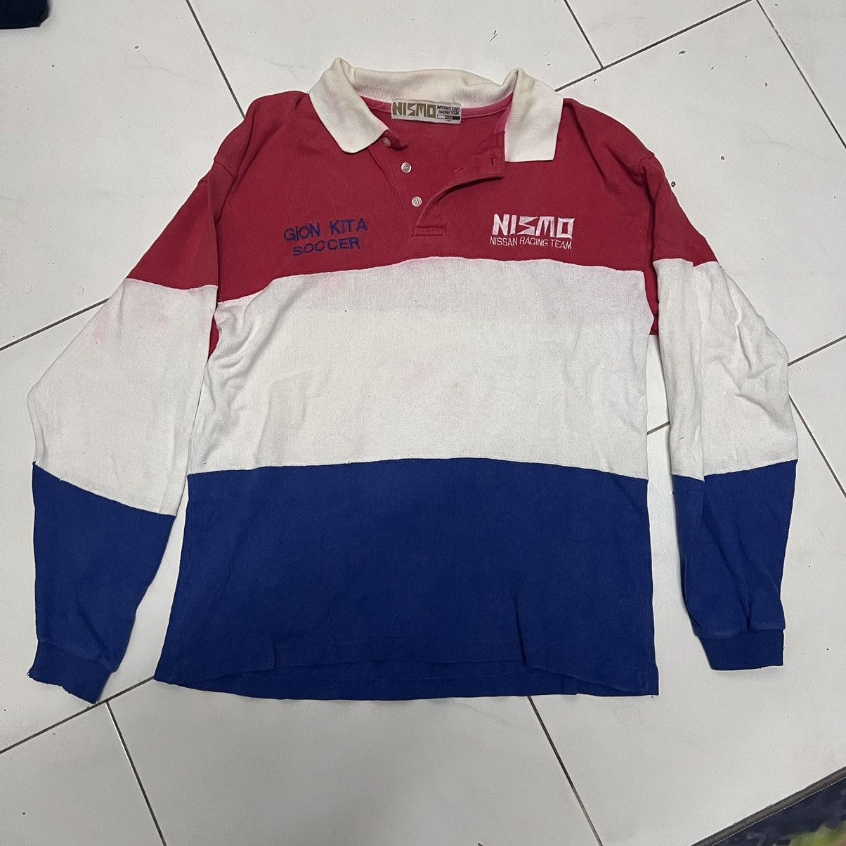 Vintage Vintage Nismo polo rugby distress Size US M / EU 48-50 / 2 - 1 Thumbnail