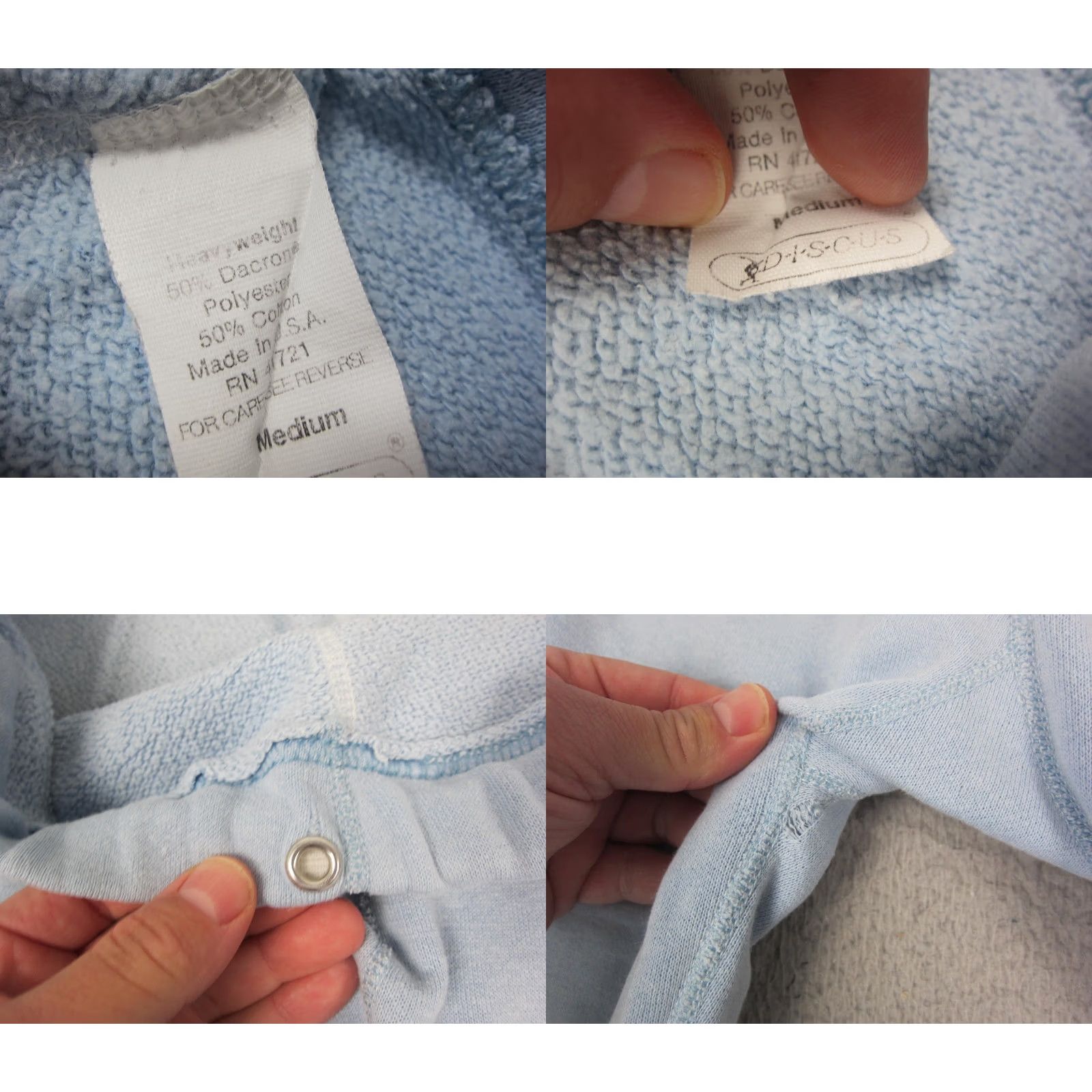 Vintage True Vintage Discus Pants Womens Medium Blue Sweat Jogger Track Fleece 70s 80s Size 32" / US 10 / IT 46 - 8 Thumbnail