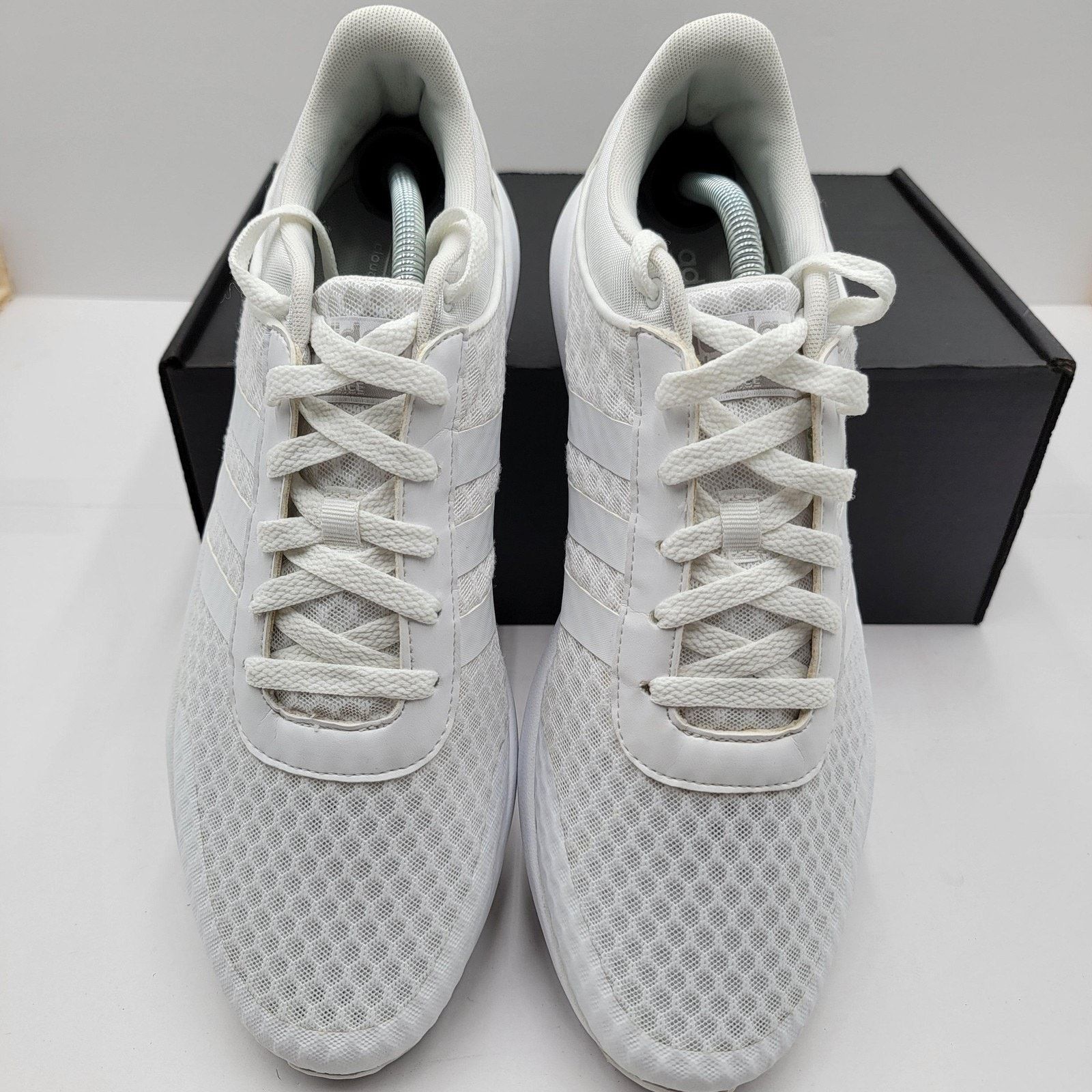 Adidas Adidas Cloudfoam Men Running Shoes Sz 10.5 White Mesh B74728 Size US 10.5 / EU 43-44 - 4 Thumbnail