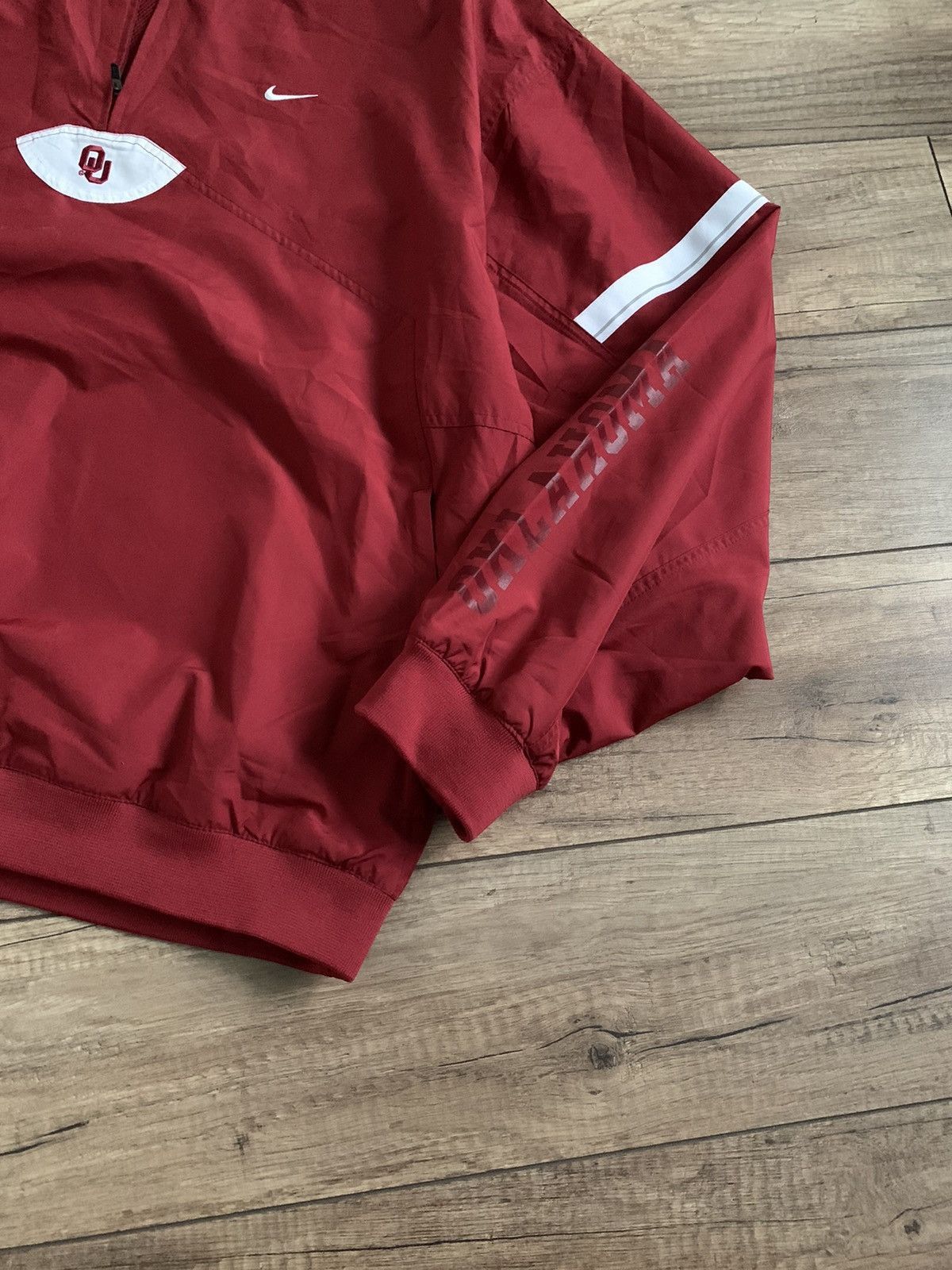 Nike Vintage Nike Oklahoma University College Bomber Jacket Size US XXL / EU 58 / 5 - 5 Thumbnail
