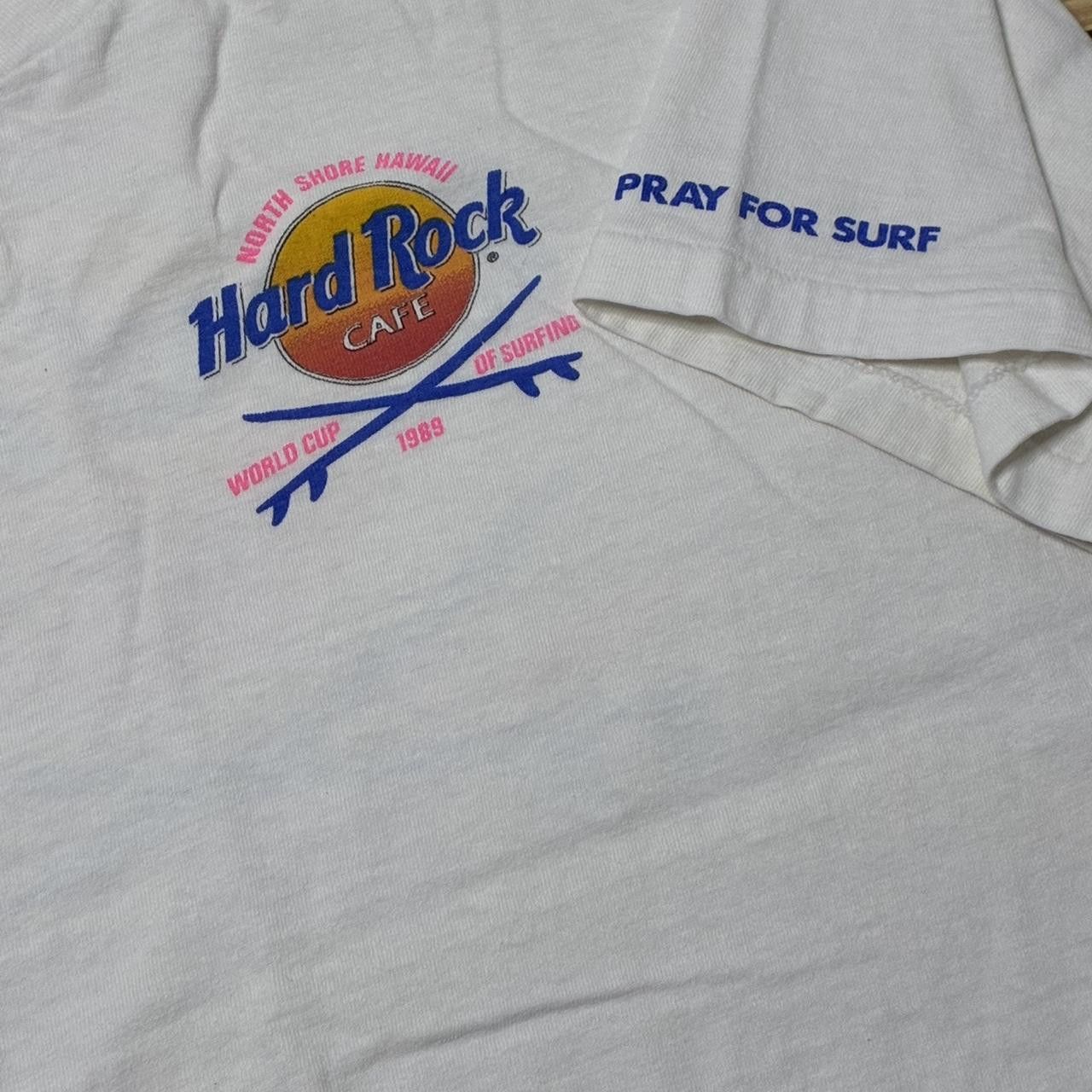 Hard Rock Cafe True Vintage Hard Rock Cafe 1989 White Surf Tee Size Large Size US L / EU 52-54 / 3 - 4 Thumbnail