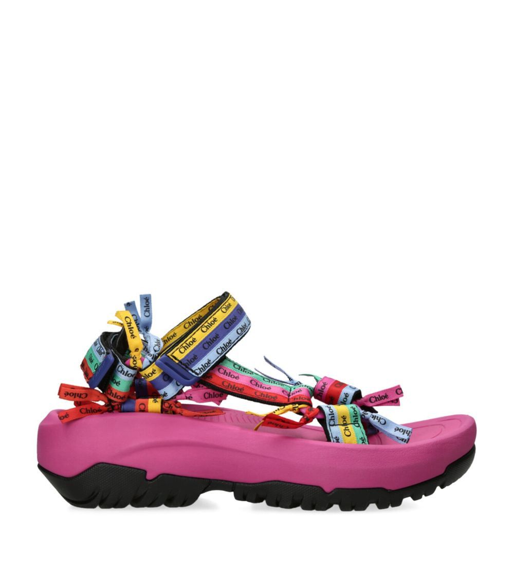 Chloe o1loc1c1024 Chloe X Teva Flat Sandal in Multicolor/Pink Size US 10 / IT 40 - 1 Thumbnail