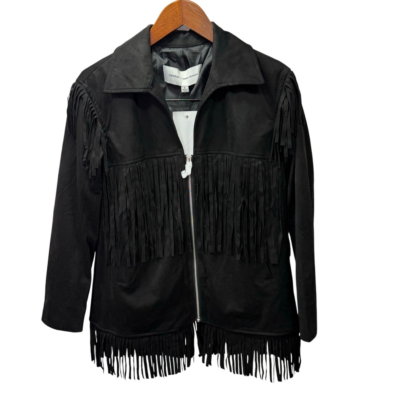 Other Debbie Denmon X Curation Fringe Jacket sz S NEW #G734 Size S / US 4 / IT 40 - 1 Thumbnail