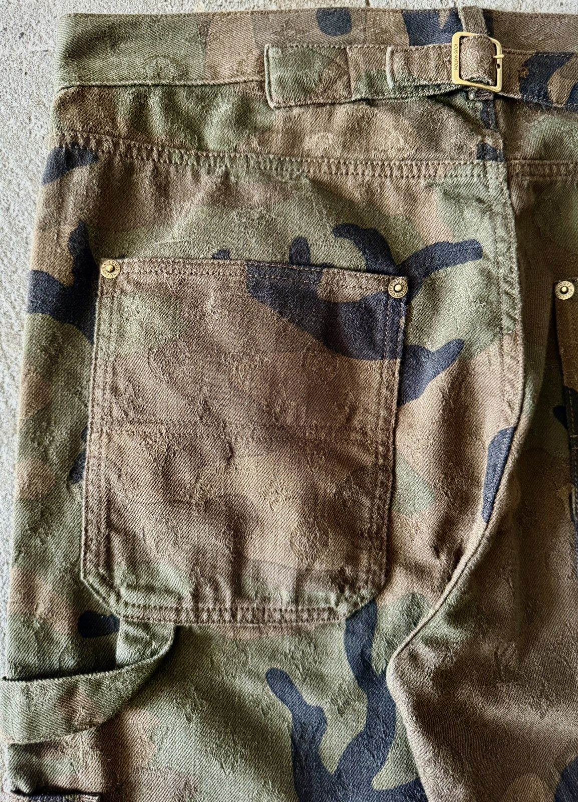 Louis Vuitton × Supreme Louis Vuitton - Supreme -SS16- Jacquard Camo Carpenter Jeans Size US 30 / EU 46 - 14 Thumbnail