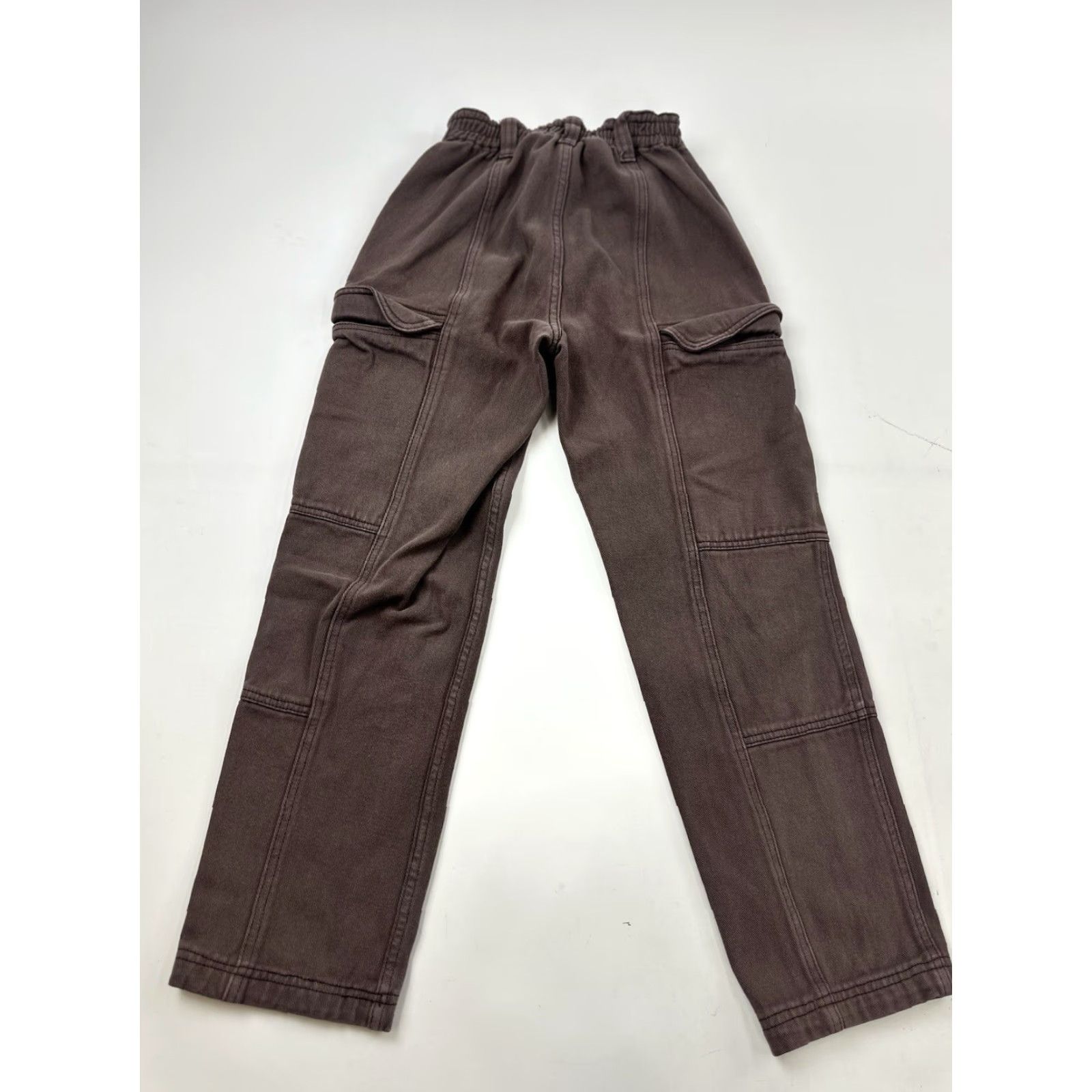Pacsun Pacsun Jeans Womens XS Brown Elastic Waist Cargo Straight - Adult XS Womens Brown Cargo Jeans Size 26" / US 2 / IT 38 - 2 Thumbnail