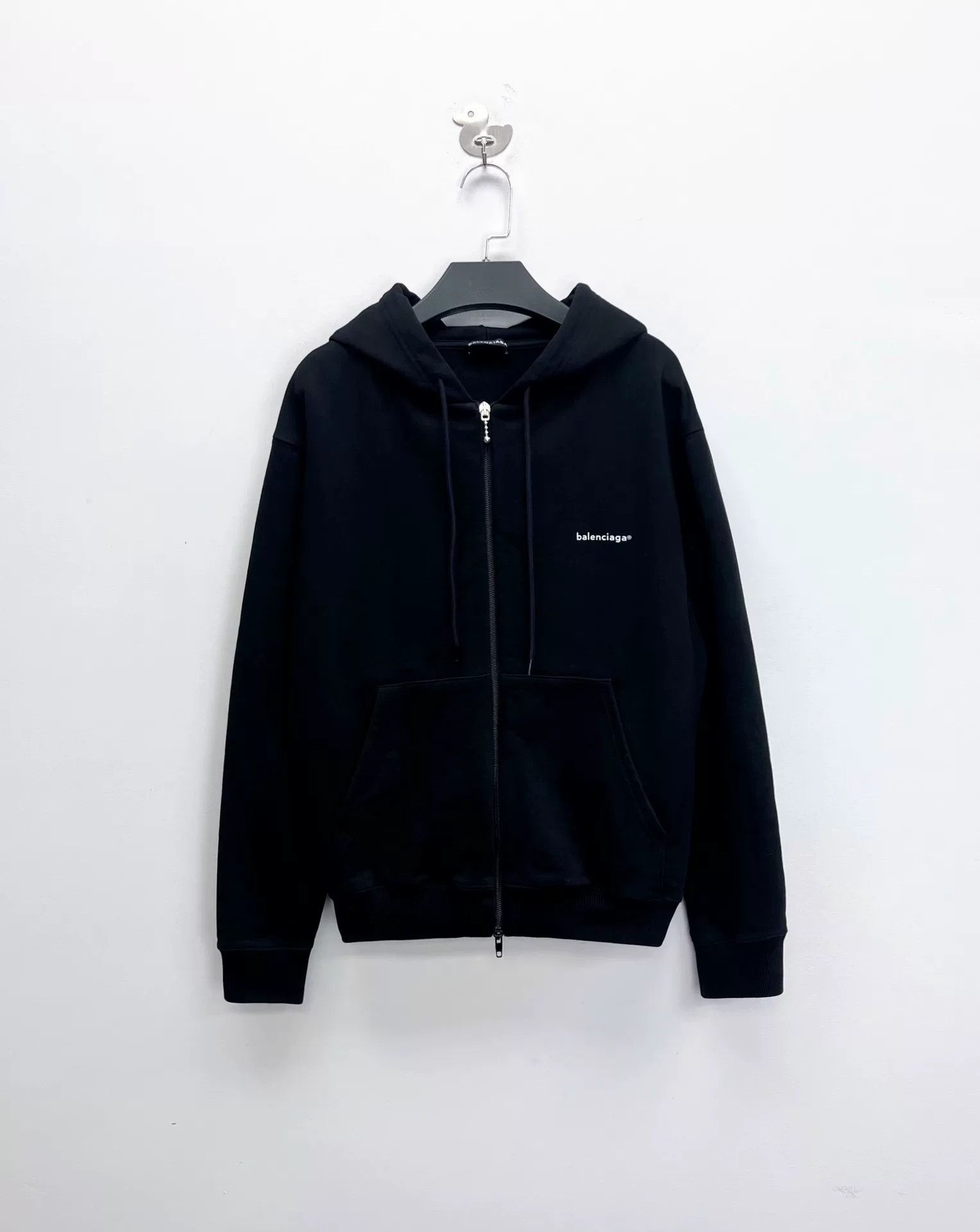 Balenciaga Balenciaga Turn Logo Wide Fit Zip-Up Hoodie 5 | Grailed