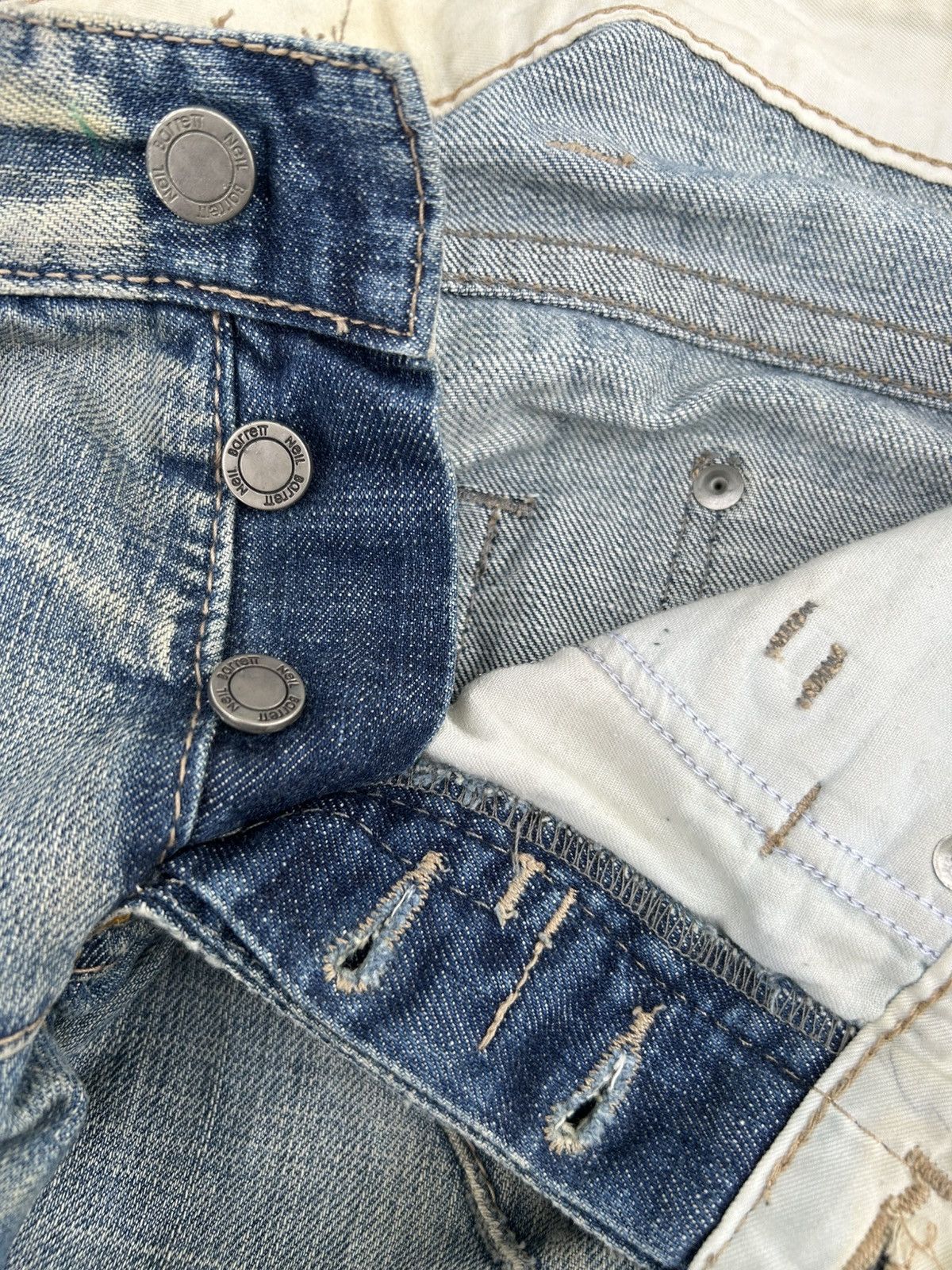 Neil Barrett Neil Barrett Punk Bondage Style Distressed Italy Denim Jeans Size US 32 / EU 48 - 6 Thumbnail