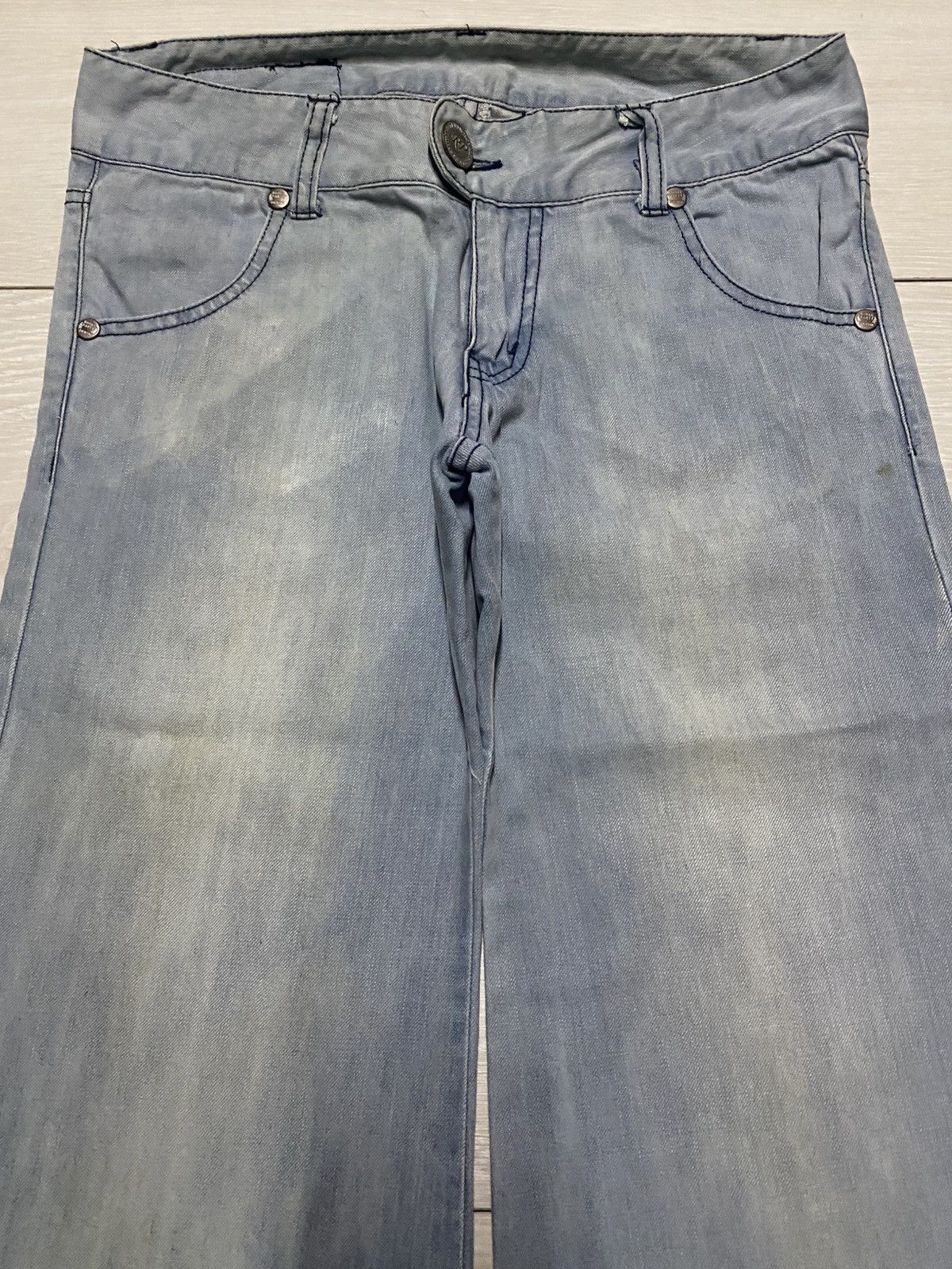 JNCO Vintage Royal Party Light Wash Super Baggy Jeans Size US 28 / EU 44 - 3 Thumbnail