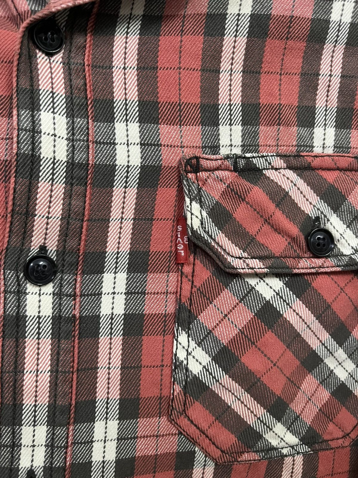 Vintage Vintage Levis Flannel Long Sleeve Size US L / EU 52-54 / 3 - 3 Thumbnail