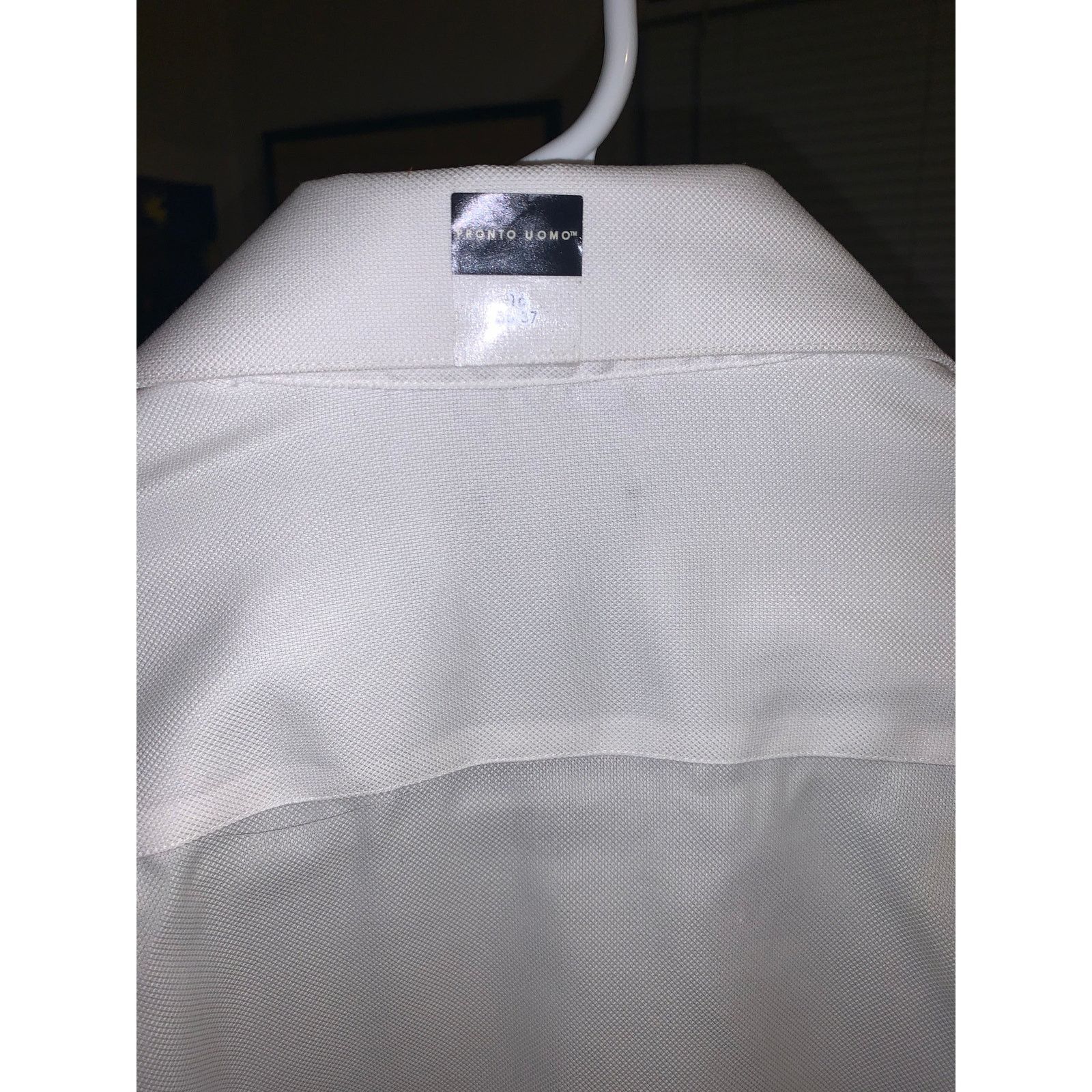 Pronto Uomo Pronto Uomo White Dress Shirt 16 36/37 Tall NWT Size US L / EU 52-54 / 3 - 5 Thumbnail
