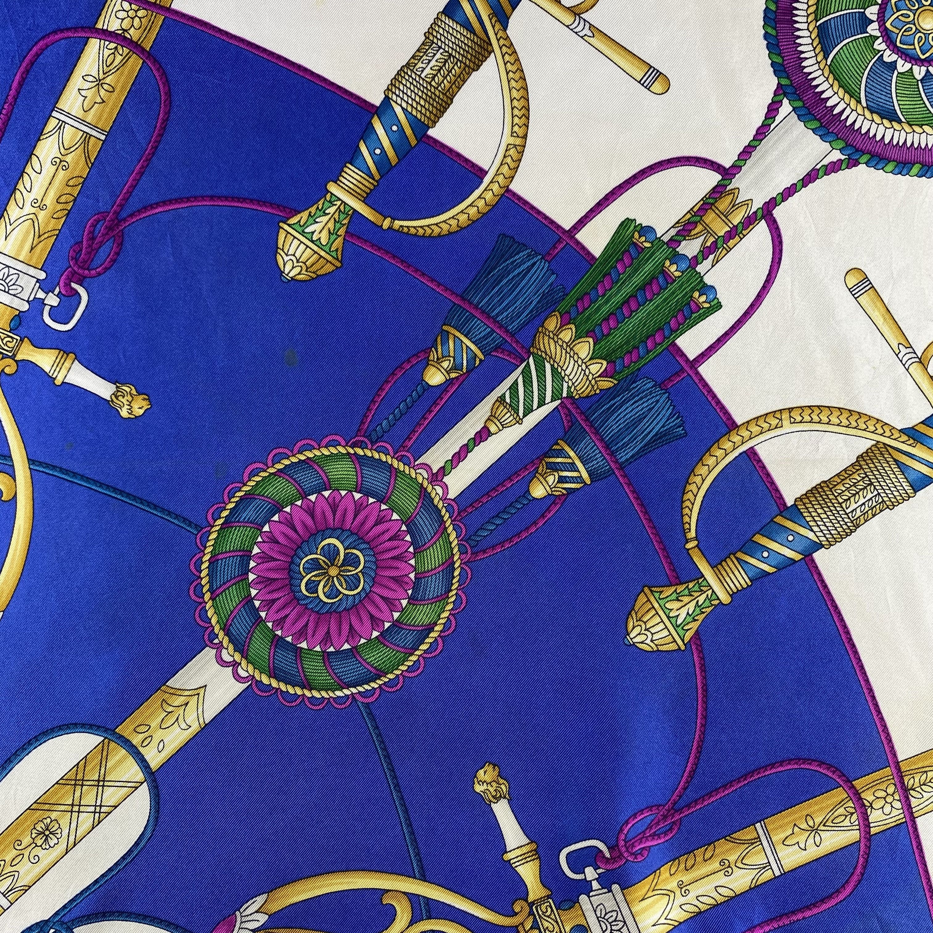 Vintage Vintage Italian Comtesse Silk Scarf SS038 Size ONE SIZE - 3 Thumbnail