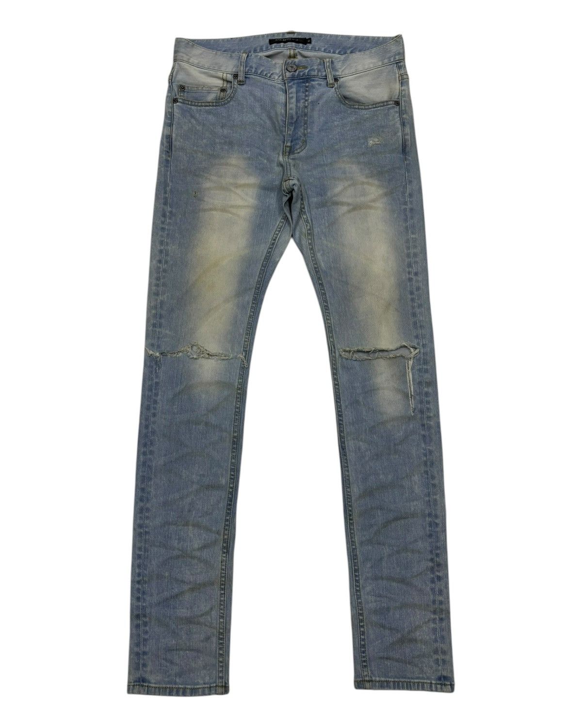 JACKROSE Jack Rose Clawmark Distressed Skinny Jeans Size US 31 - 7 Thumbnail