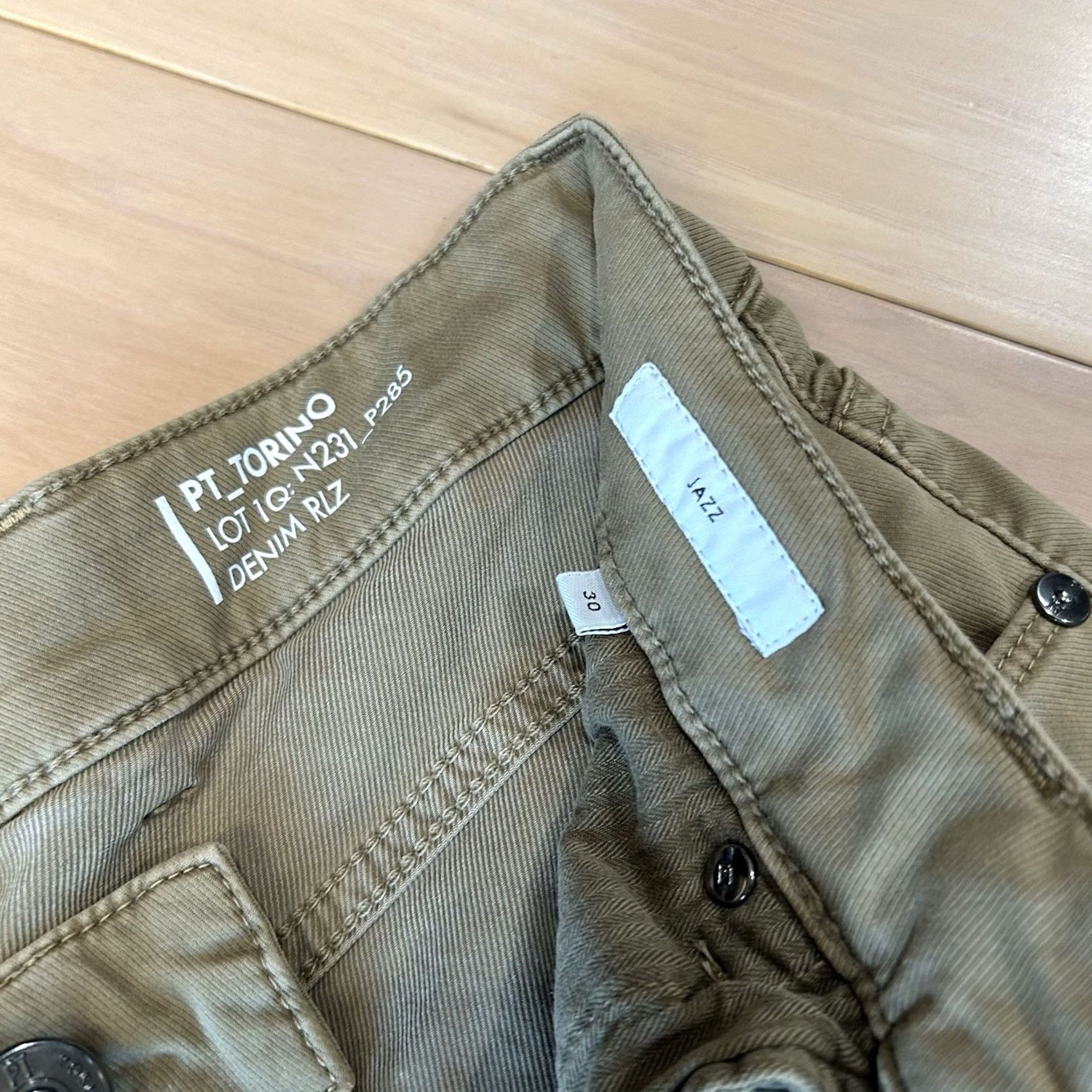 PT Torino PT Torino Pants Mens 30 Tan Jazz Denim RLZ Pocket Men 30x28 Size US 30 / EU 46 - 5 Thumbnail