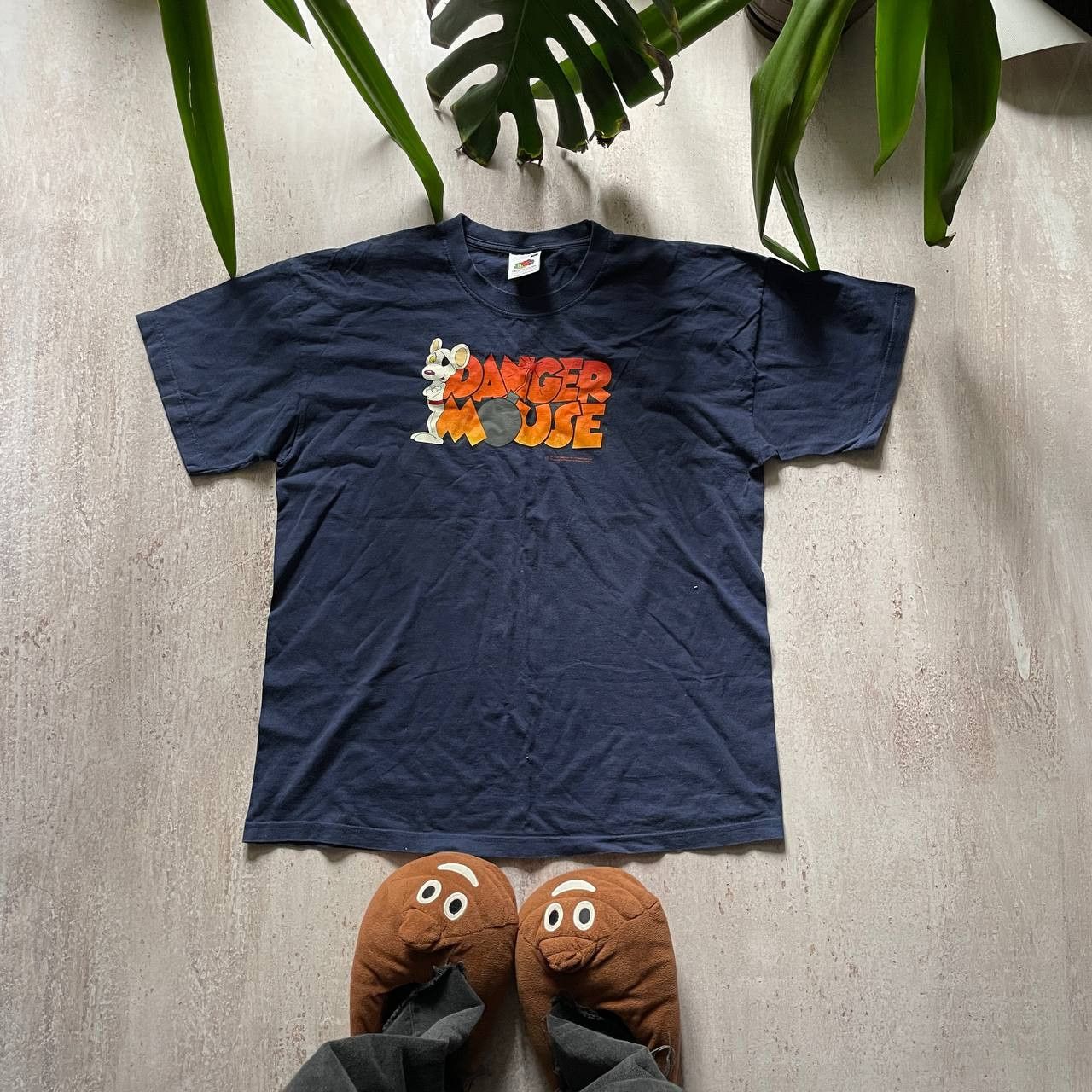 Cartoon Network VINTAGE 2002 Y2K DANGER MOUSE AMAZING FADED RARE T SHIRT Size US XL / EU 56 / 4 - 1 Thumbnail