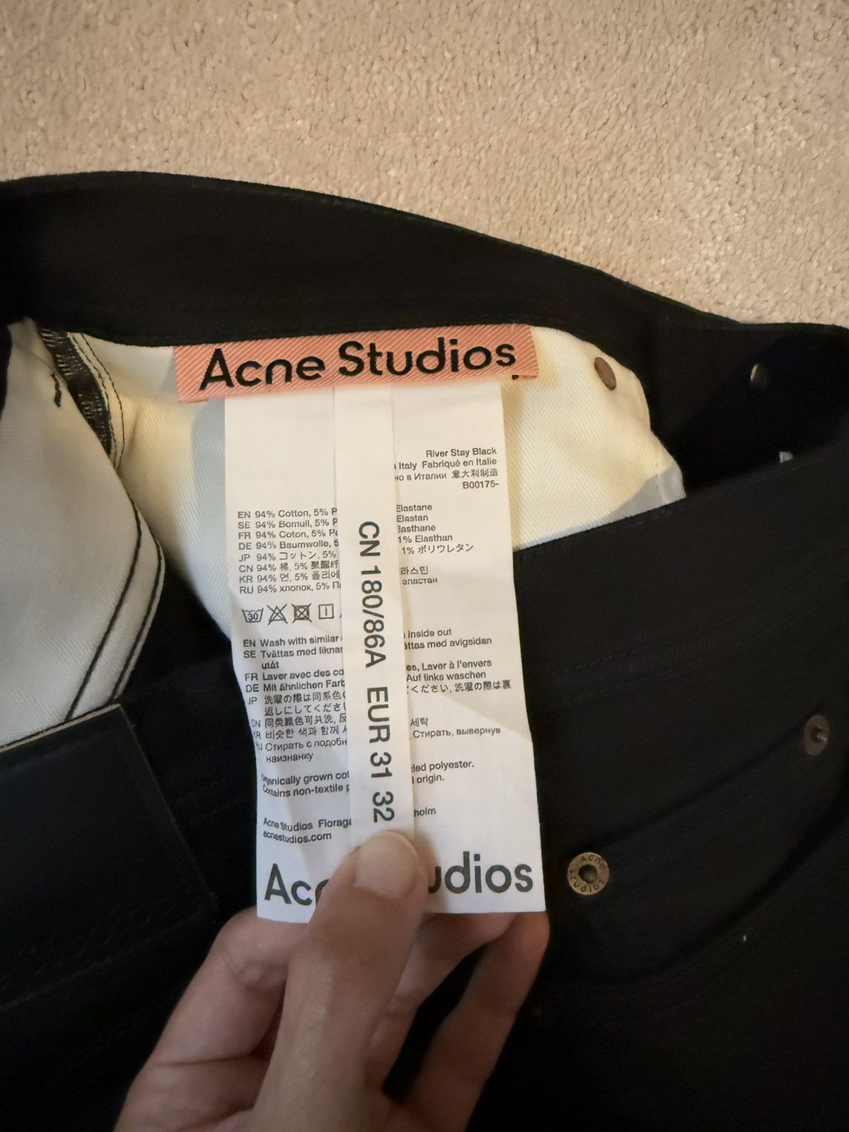 Acne Studios Acne Studios - slim fit jeans RIVER Size US 31 - 2 Thumbnail