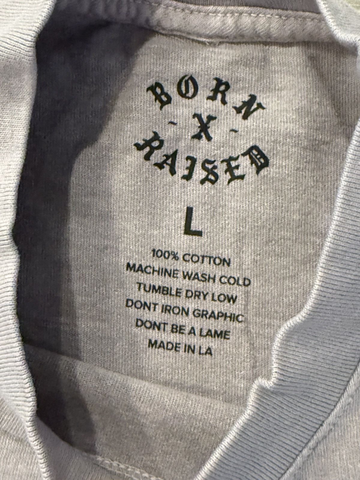 Born X Raised BORN X RAISED Los Angeles Smith Tee T-Shirt Grey Sz L Large Size US L / EU 52-54 / 3 - 3 Thumbnail