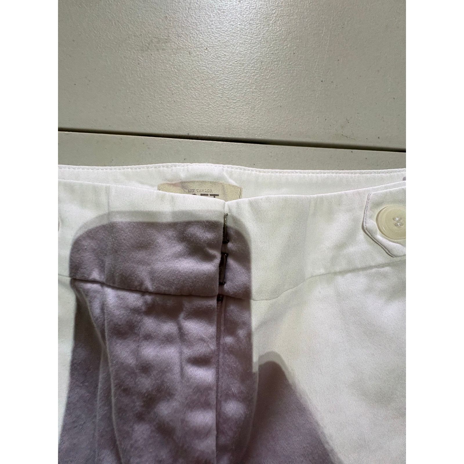 Loft LOFT Original Women’s White Straight Leg Pants Size 2 Size 26" / US 2 / IT 38 - 8 Thumbnail