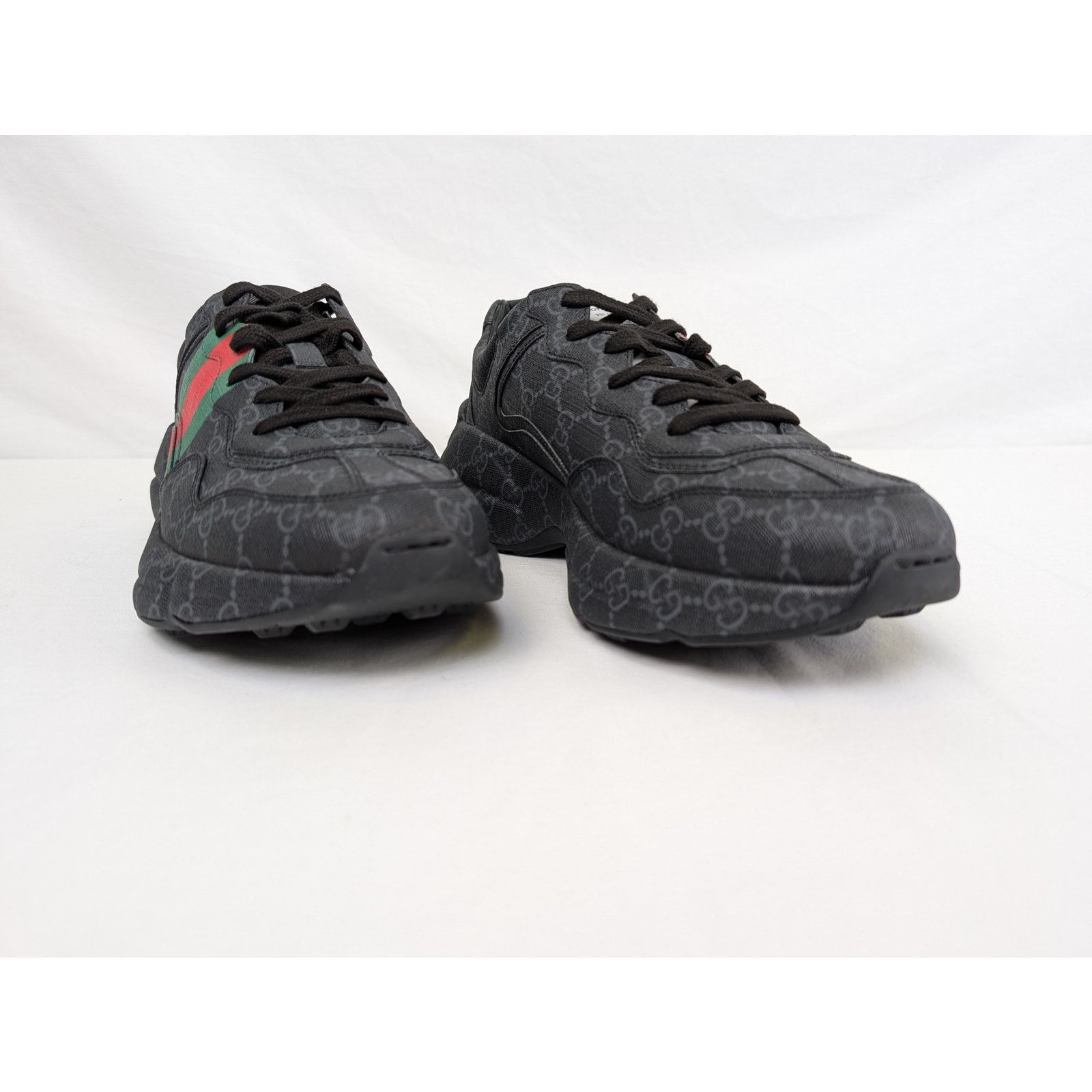 Gucci o1rshd1 Rython Sneakers in Black/Green/Red Size US 11.5 / EU 44-45 - 4 Thumbnail