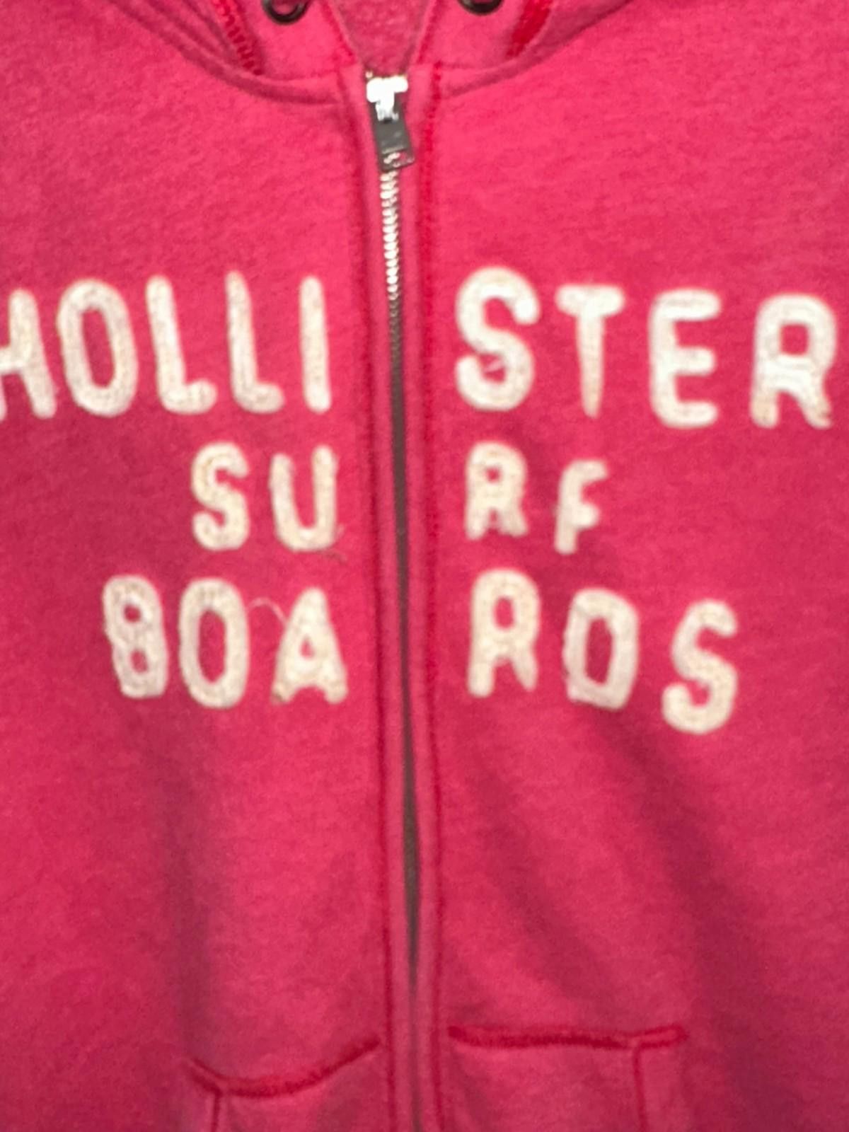 Hollister Women’s L Hollister Hoodie – Chenille Logo, Beach Vibes Size L / US 10 / IT 46 - 3 Thumbnail