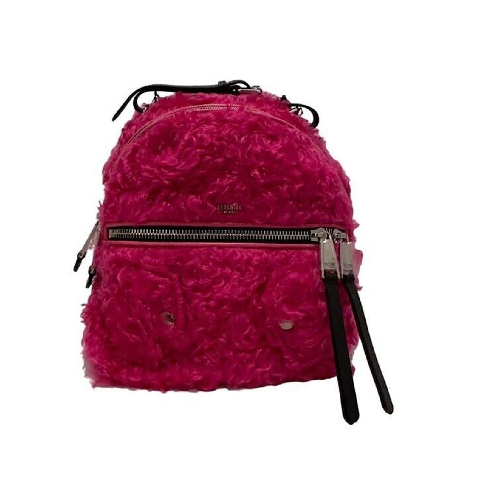 Moschino Moschino Pink Fur Backpack Size ONE SIZE - 1 Thumbnail